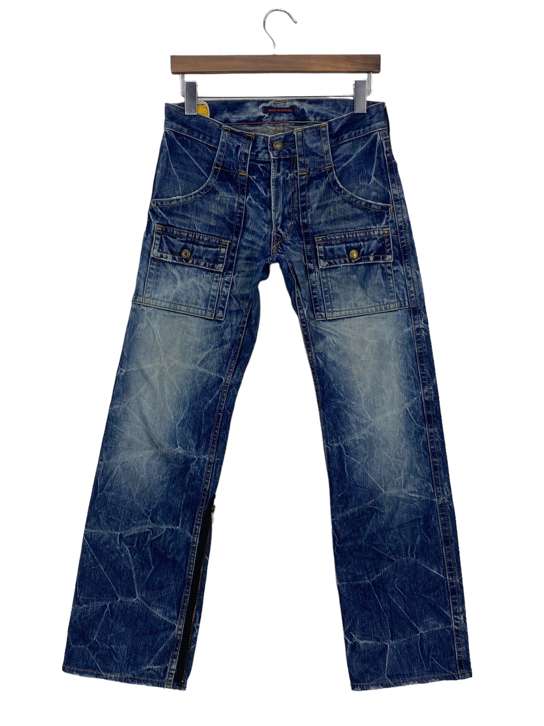 image of Rockers Blueway Denim Baker Pocket Japanese Workwear Jeans, Men's (Size 29)