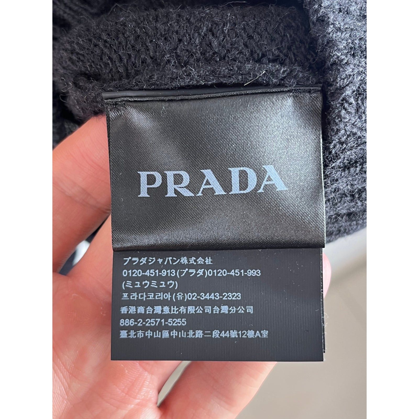 Miu Miu × Prada Prada sweater wool Italy designer luxury chest logo 2018 Size US XL / EU 56 / 4 - 9 Thumbnail