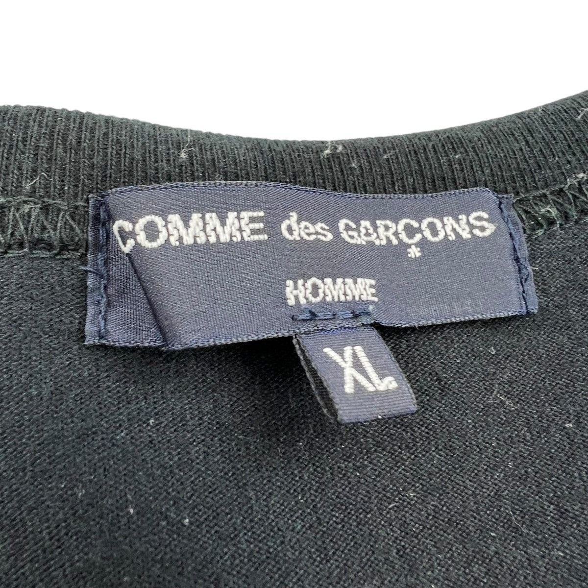 Comme des Garcons Homme Comme des Garçons Homme Black T Shirt Size US L / EU 52-54 / 3 - 3 Thumbnail