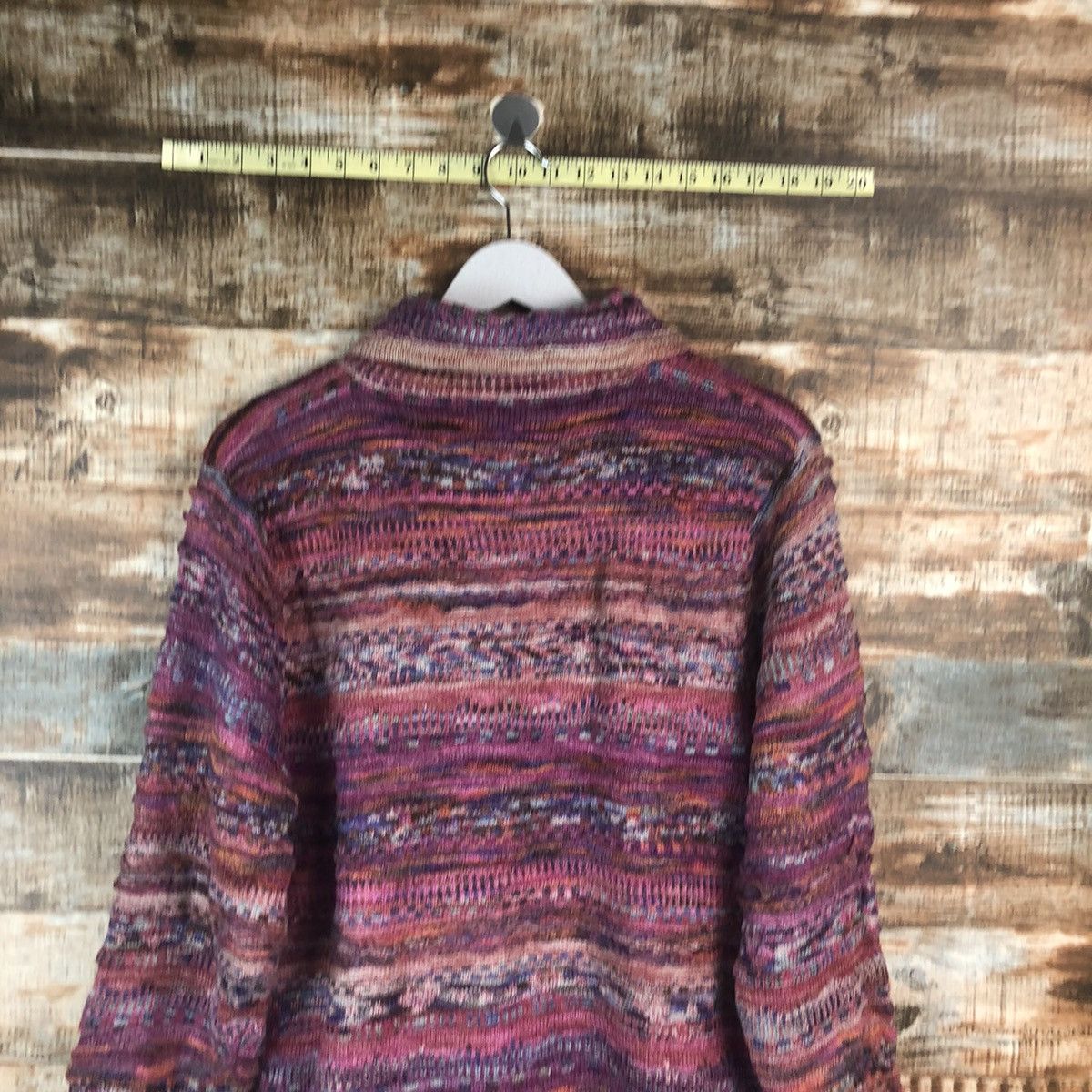 Homespun Knitwear Japanese Brand Purple Cardigan Knitwear #A2259 Size US M / EU 48-50 / 2 - 12 Thumbnail
