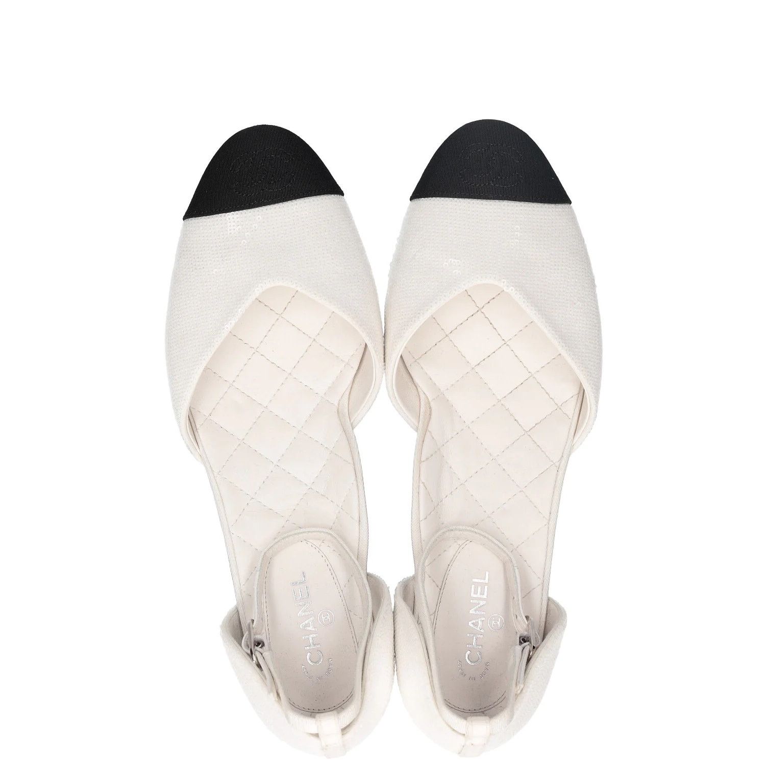 Chanel Chanel Sequin Grosgrain Ankle Strap Ballerinas sz. 36.5 EU Size US 6.5 / IT 36.5 - 14 Thumbnail