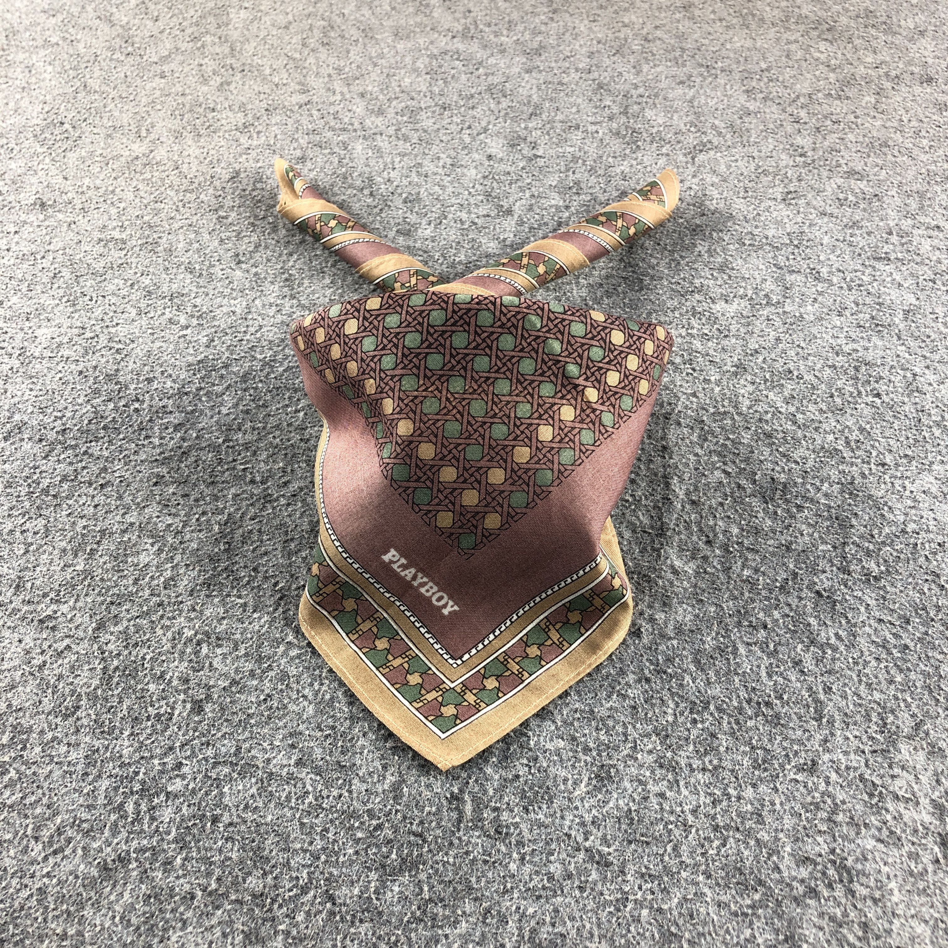 Playboy × Vintage Playboy Handkerchief Neckerchief Bandana H2746 Size ONE SIZE - 1 Thumbnail