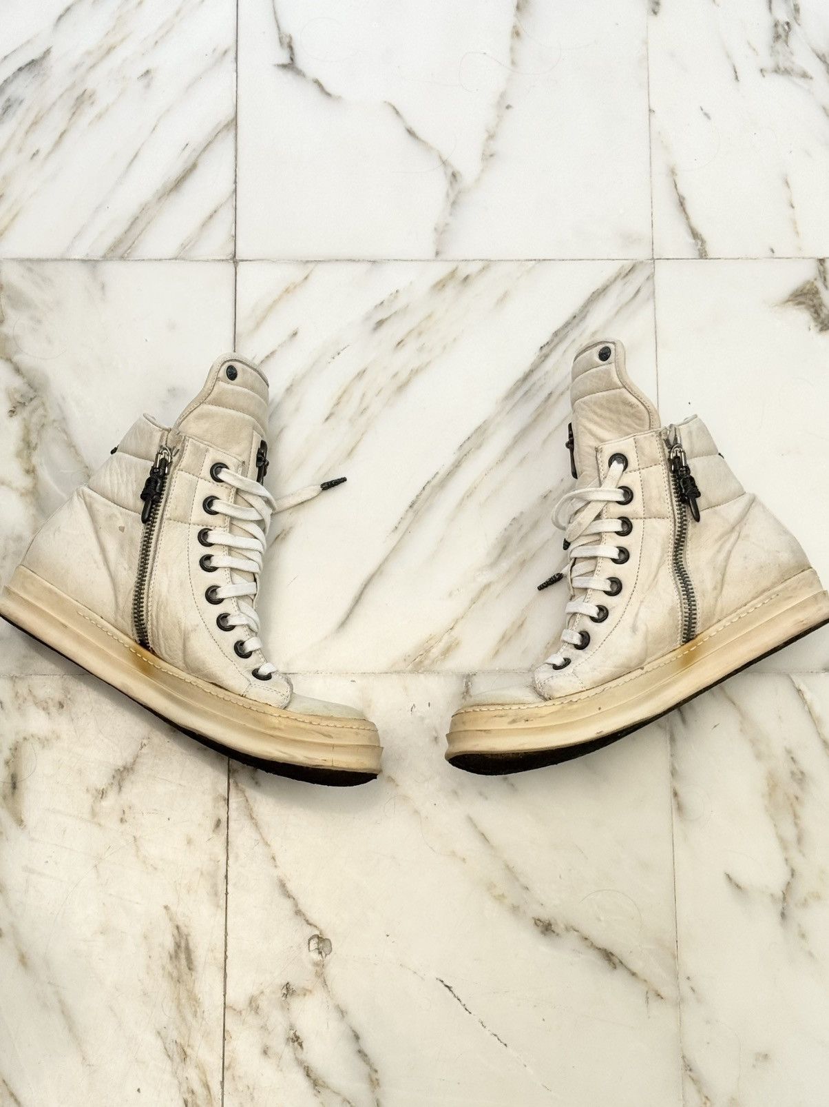 Chrome Hearts × Rick Owens ❗️READ DESC❗️ Chrome hearts x Rick Owens geo baskets Size US 11 / EU 44 - 2 Thumbnail