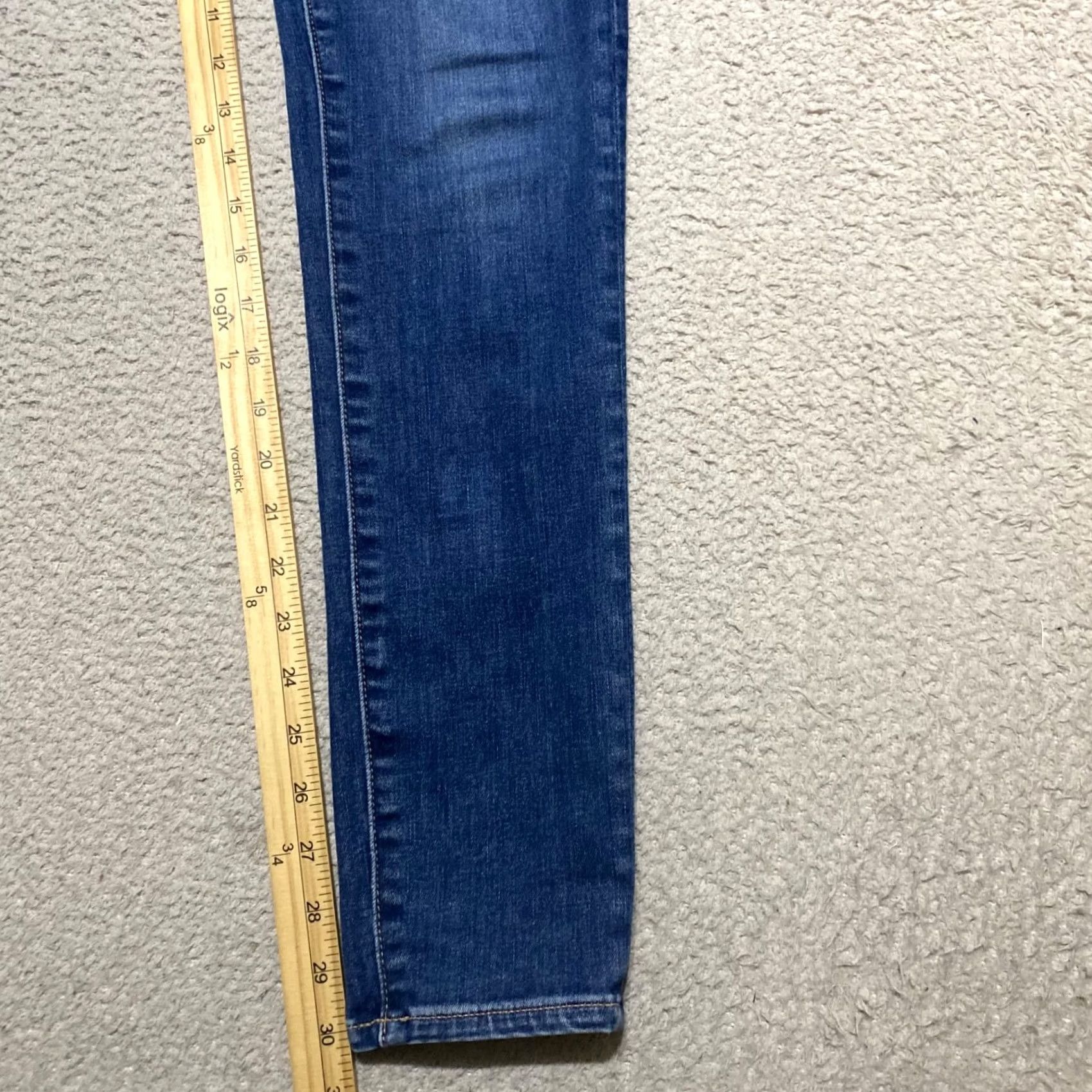 American Eagle Outfitters American Eagle Outfitters Jeans Womens 10 Tall Blue Denim Medium Wash High Rise Jegging Size 32" / US 10 / IT 46 - 7 Thumbnail