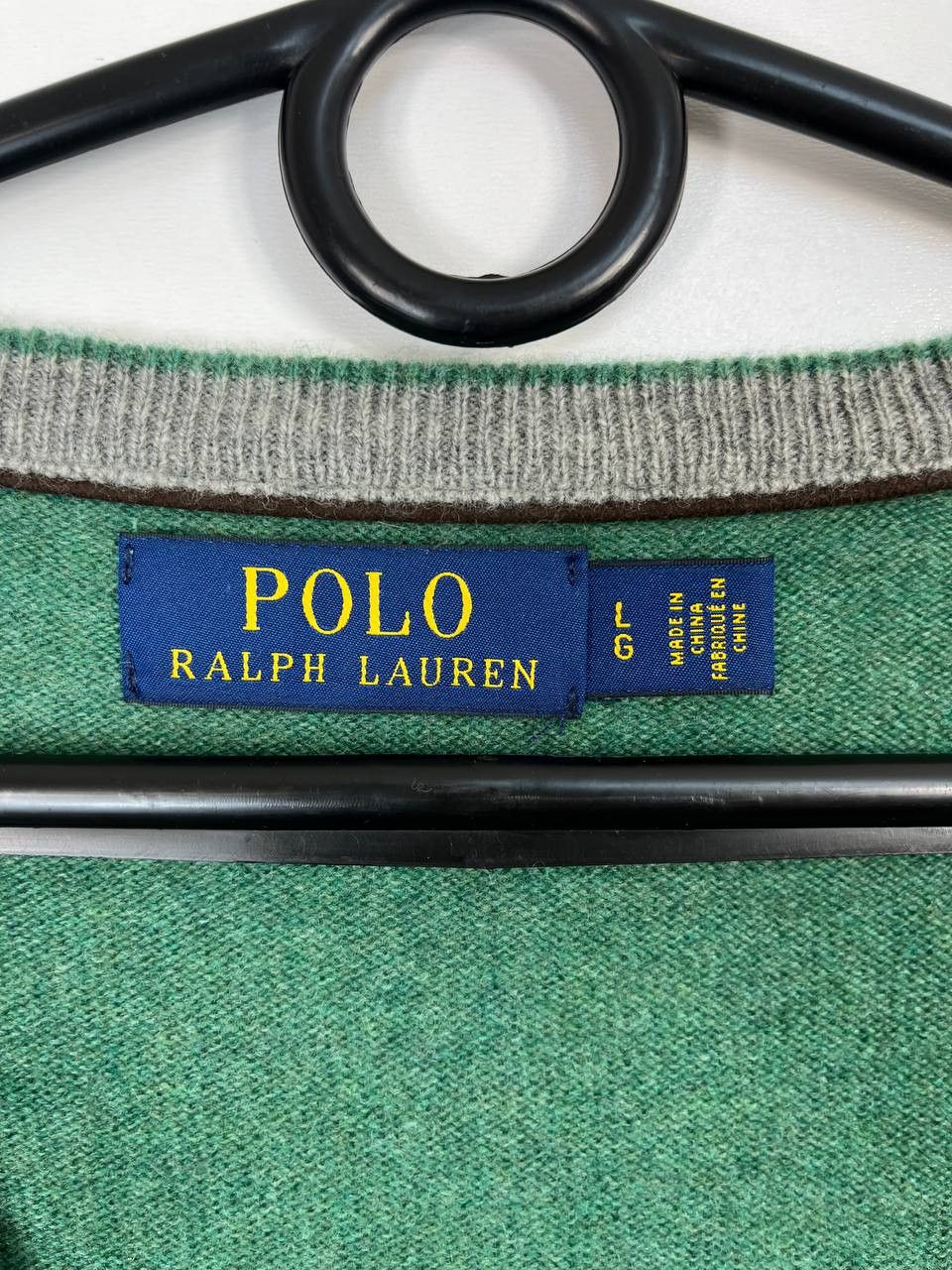 Polo Ralph Lauren Polo Ralph Lauren V Neck Sweater Green Pony Logo Mens Size L Size US L / EU 52-54 / 3 - 3 Thumbnail