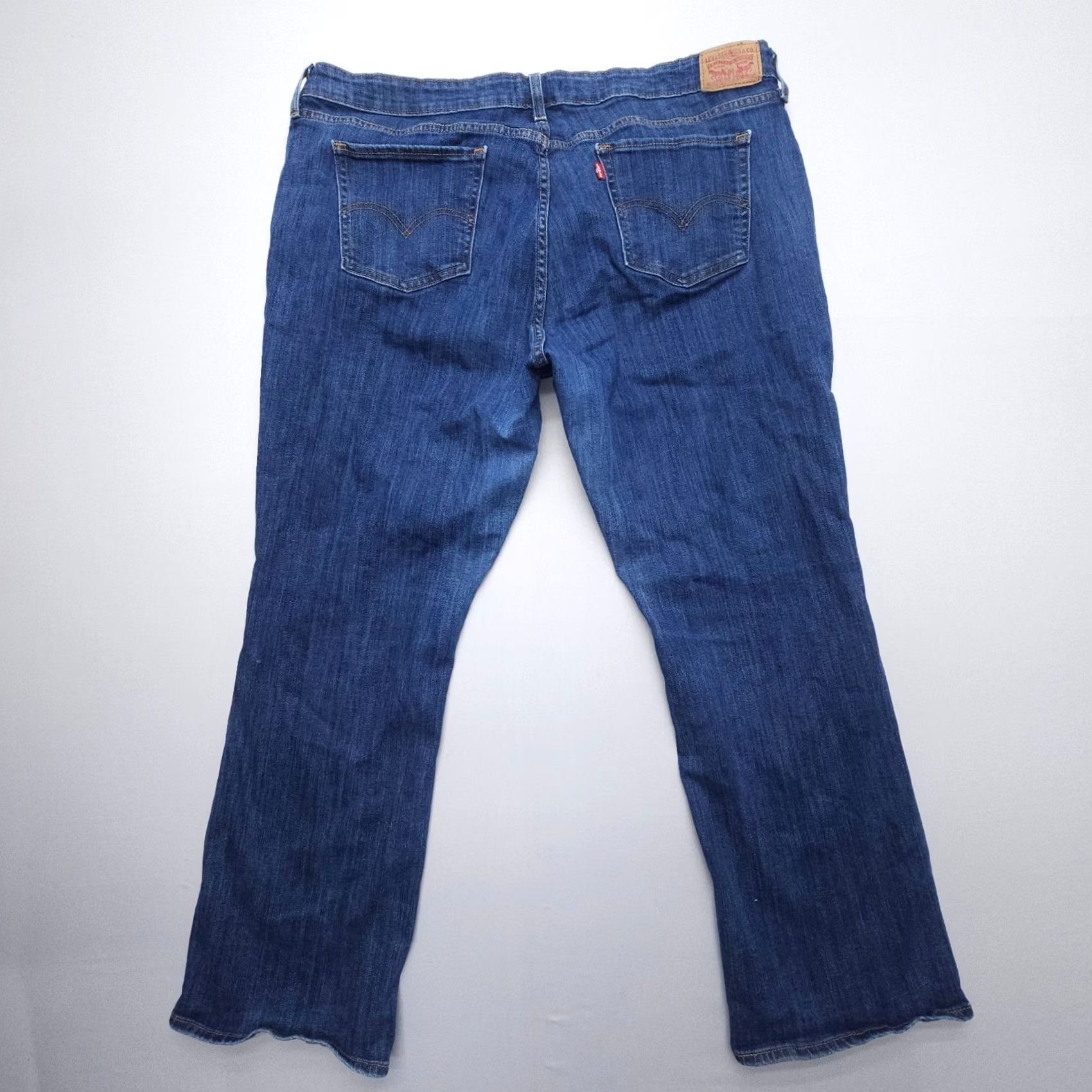 Levi's Levi's Jeans Womens 22W Blue Relaxed Bootcut Plus Size Dark Wash Stretch Denim Mid Rise Size 40" / US 18 - 2 Thumbnail