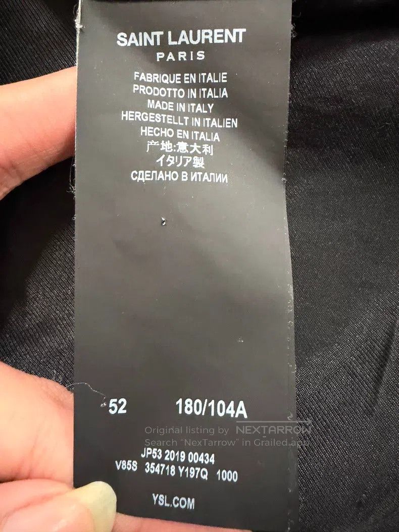 Saint Laurent Paris Saint Laurent Paris Black Samurai Wool and Leather Basebal Size US L / EU 52-54 / 3 - 4 Thumbnail