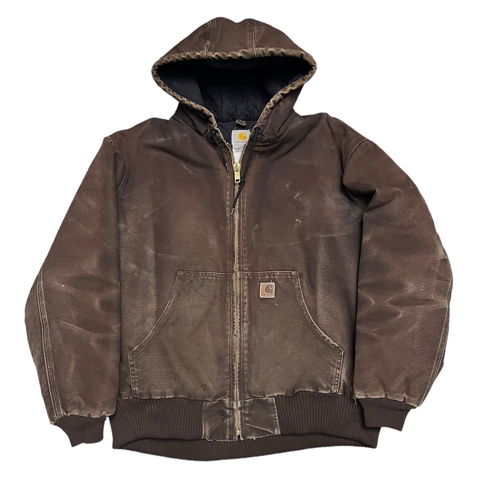 image of Carhartt Vintage 2000S Worn Out Insulated Brown Jacket, Men's (Size XL)