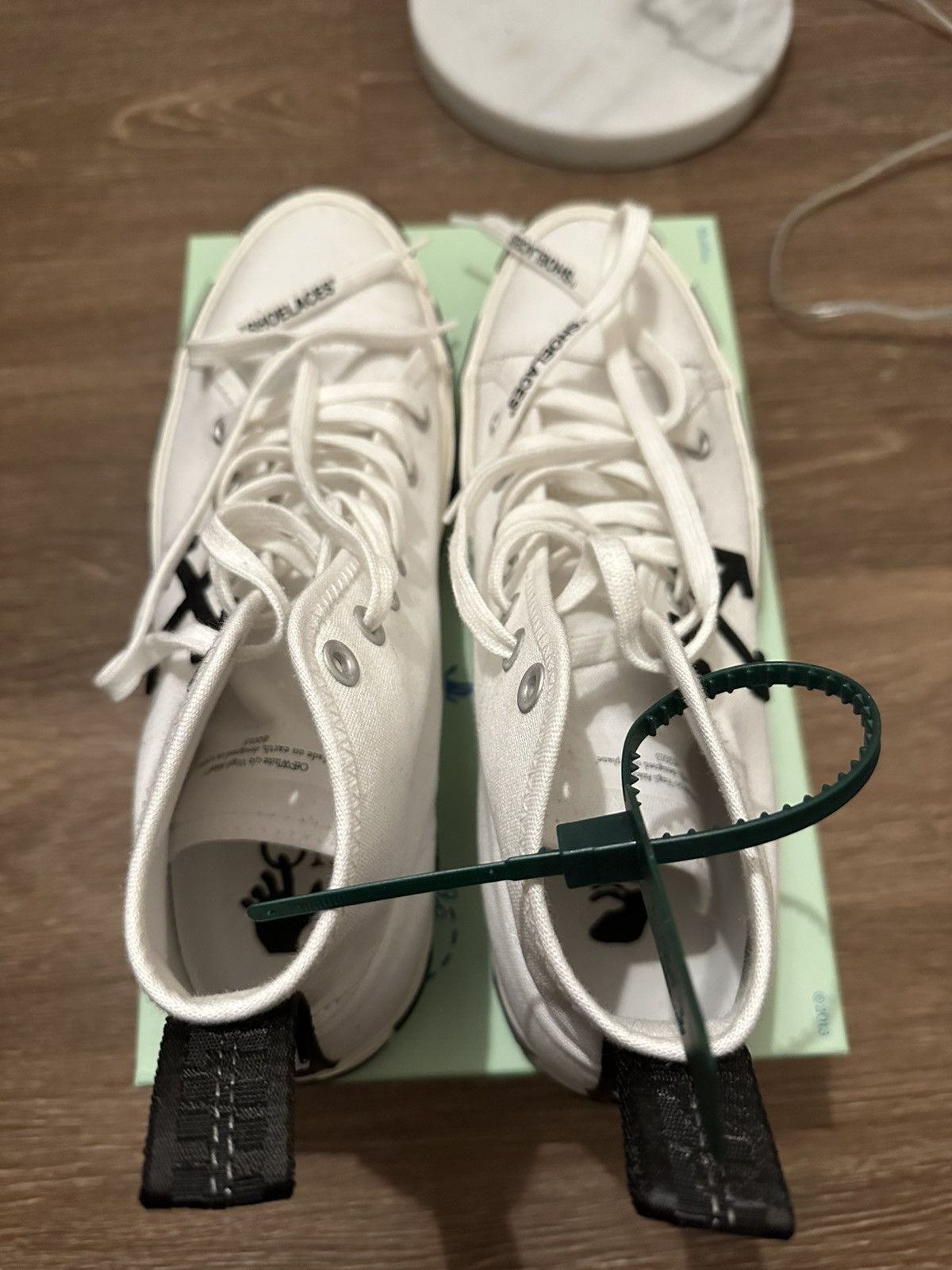 Off-White Off White Vulcanized Sneaker White Size US 14 / EU 47 - 4 Thumbnail