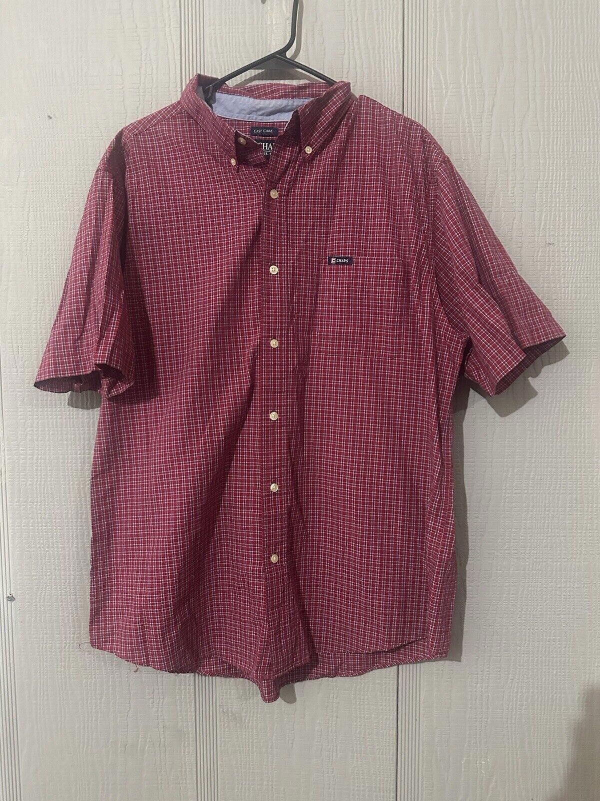 Chaps Chaps Easy Care Short Sleeve Plaid Shirt Size US XL / EU 56 / 4 - 1 Thumbnail