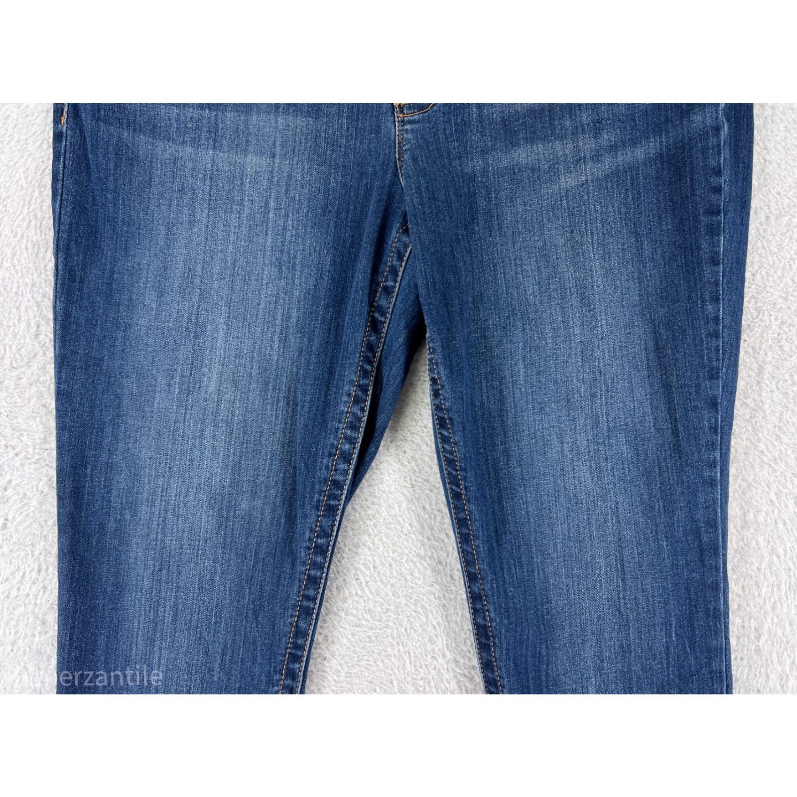 7 For All Mankind 7 For All Mankind Jeans Womens 16 Blue High Rise Skinny Embroidered Cotton Blend Size 38" / US 16 / IT 52 - 6 Thumbnail