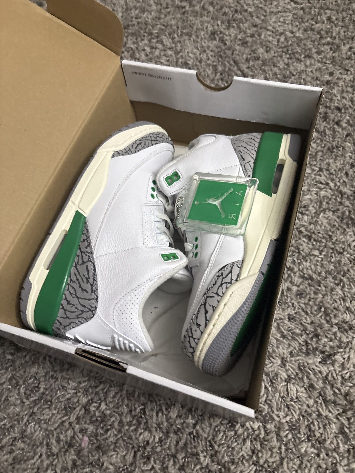 Jordan Brand Wmns Air Jordan 3 Retro 'Lucky Green' Size US 8 / IT 38 - 7 Thumbnail