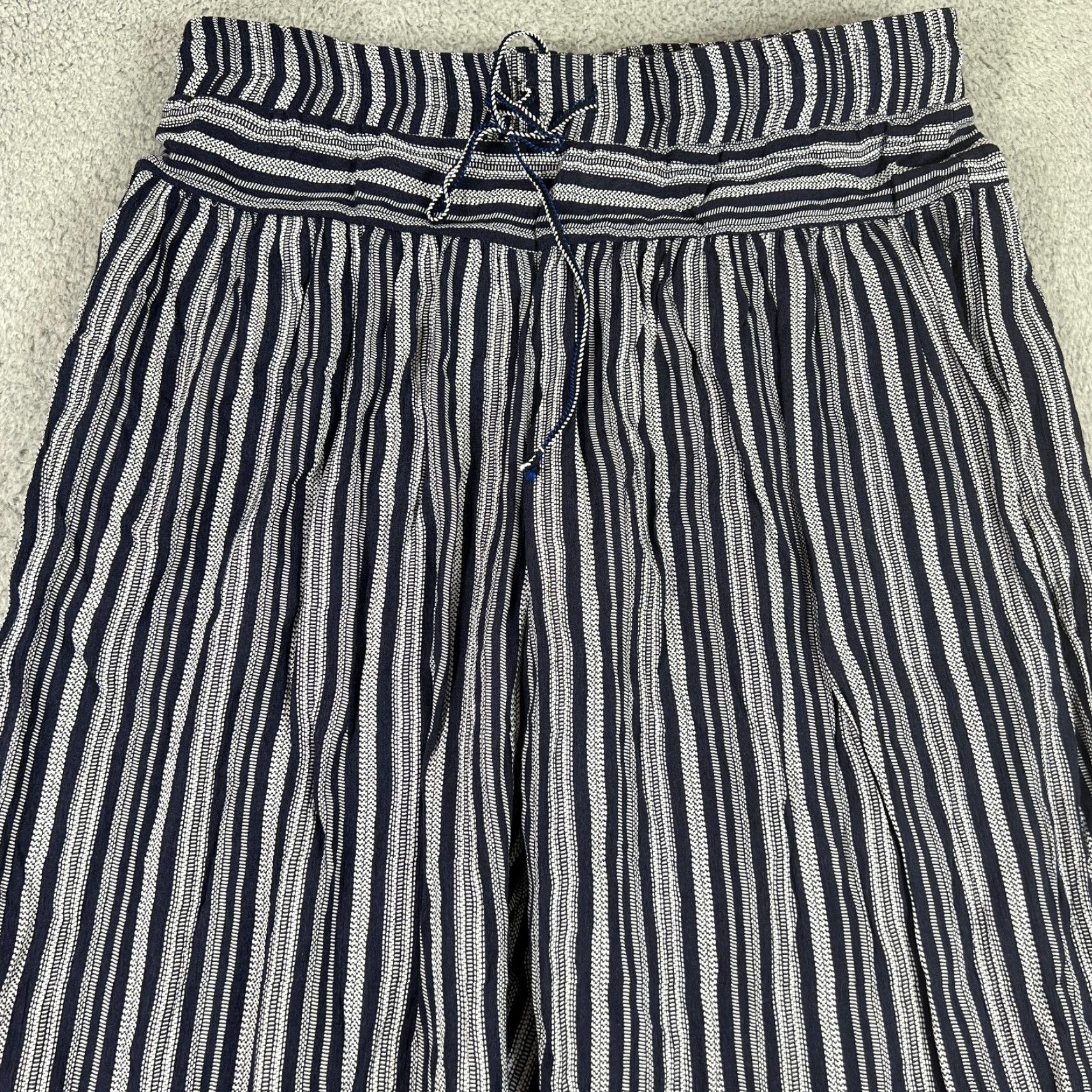 Vintage Suzanne Betro Women's Plus 1X Harem Pants Jersey Relaxed Fit Casual Blue Size 40" / US 18 - 2 Thumbnail