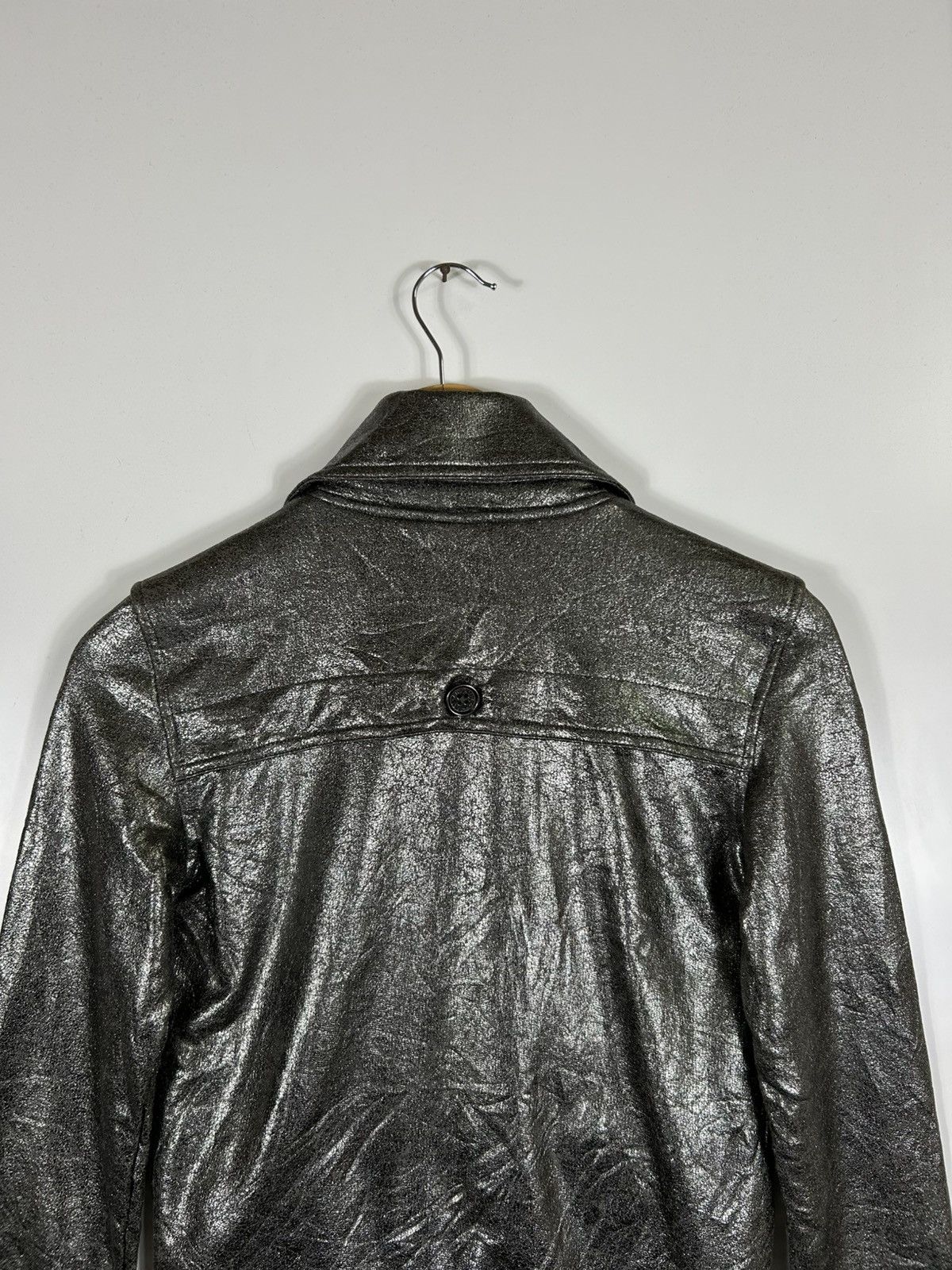 Armani × Armani Exchange 🔥Armani Exchange Shiny Black Zipper Jacket Size S / US 4 / IT 40 - 19 Thumbnail
