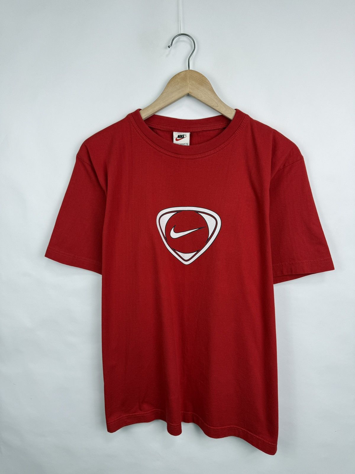 Nike 🇺🇸 Vintage 90s Nike Total Ninety 90 T-Shirt Center Logo Retro Size US M / EU 48-50 / 2 - 3 Thumbnail