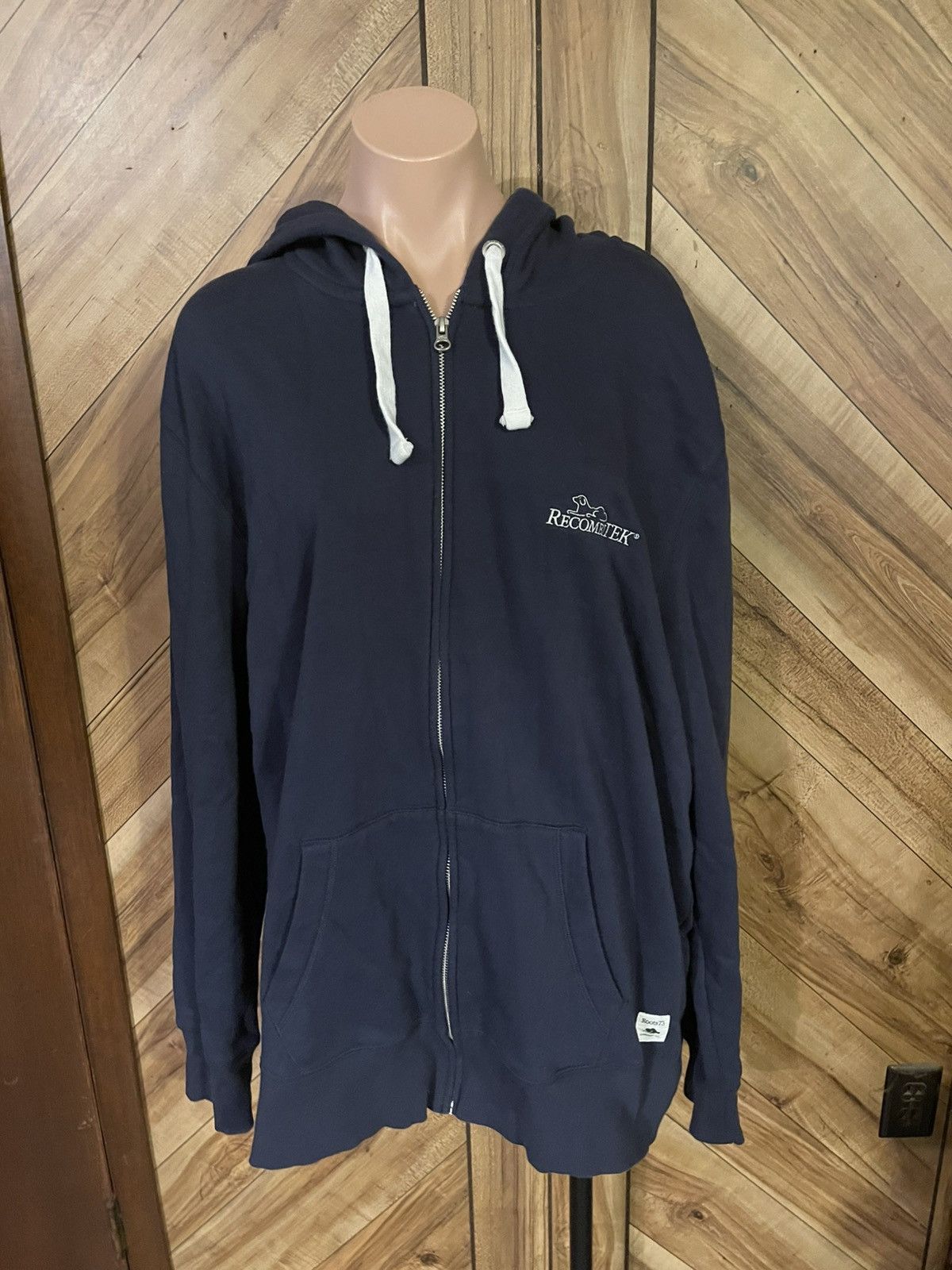 Roots Roots 73 Men's 2XL Dark Blue Full Zip Hoodie Sweatshirt Size US XXL / EU 58 / 5 - 2 Thumbnail