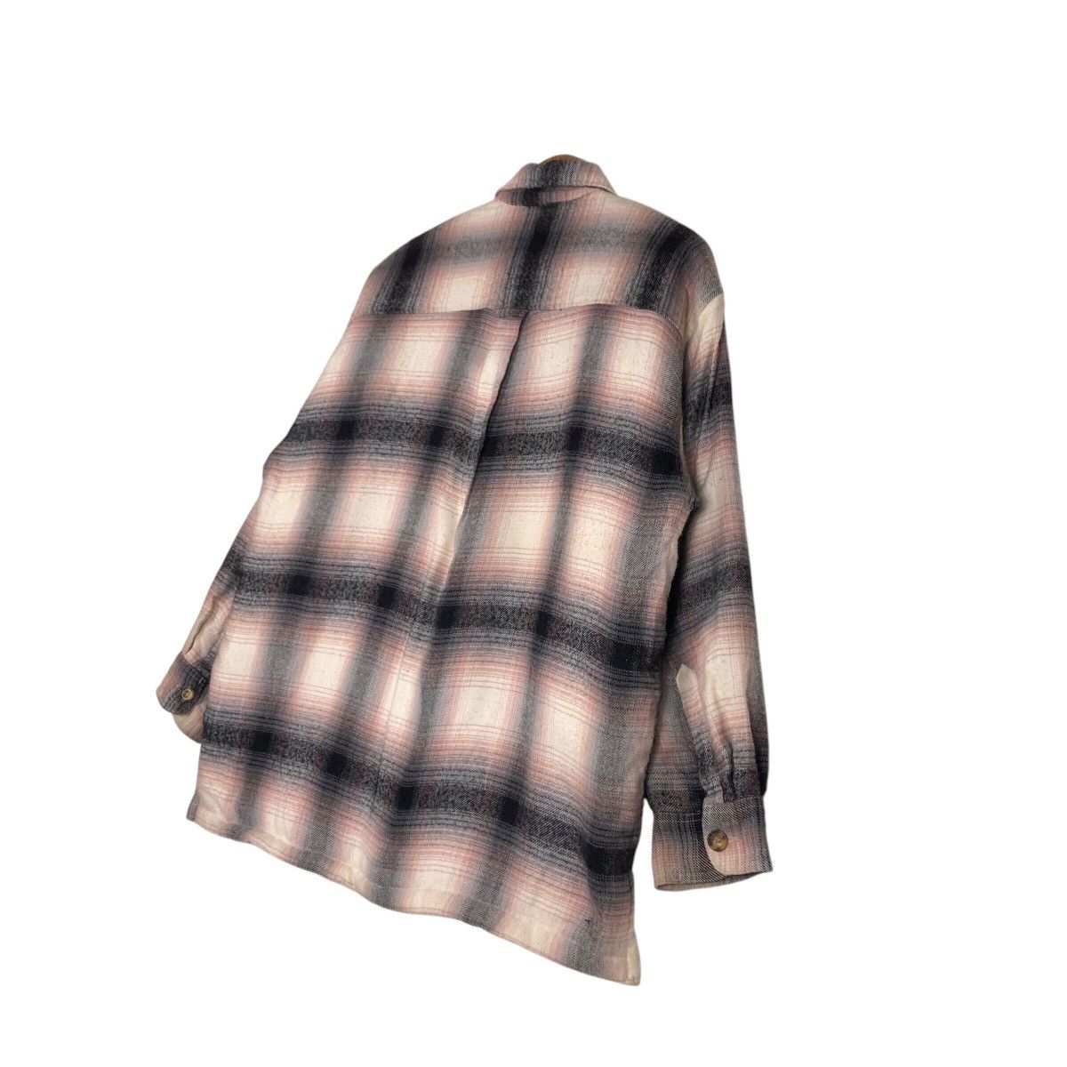 Japanese Brand 📌Vintage Chore Work Flannel Jacket Button Bayleaf Size US M / EU 48-50 / 2 - 11 Thumbnail