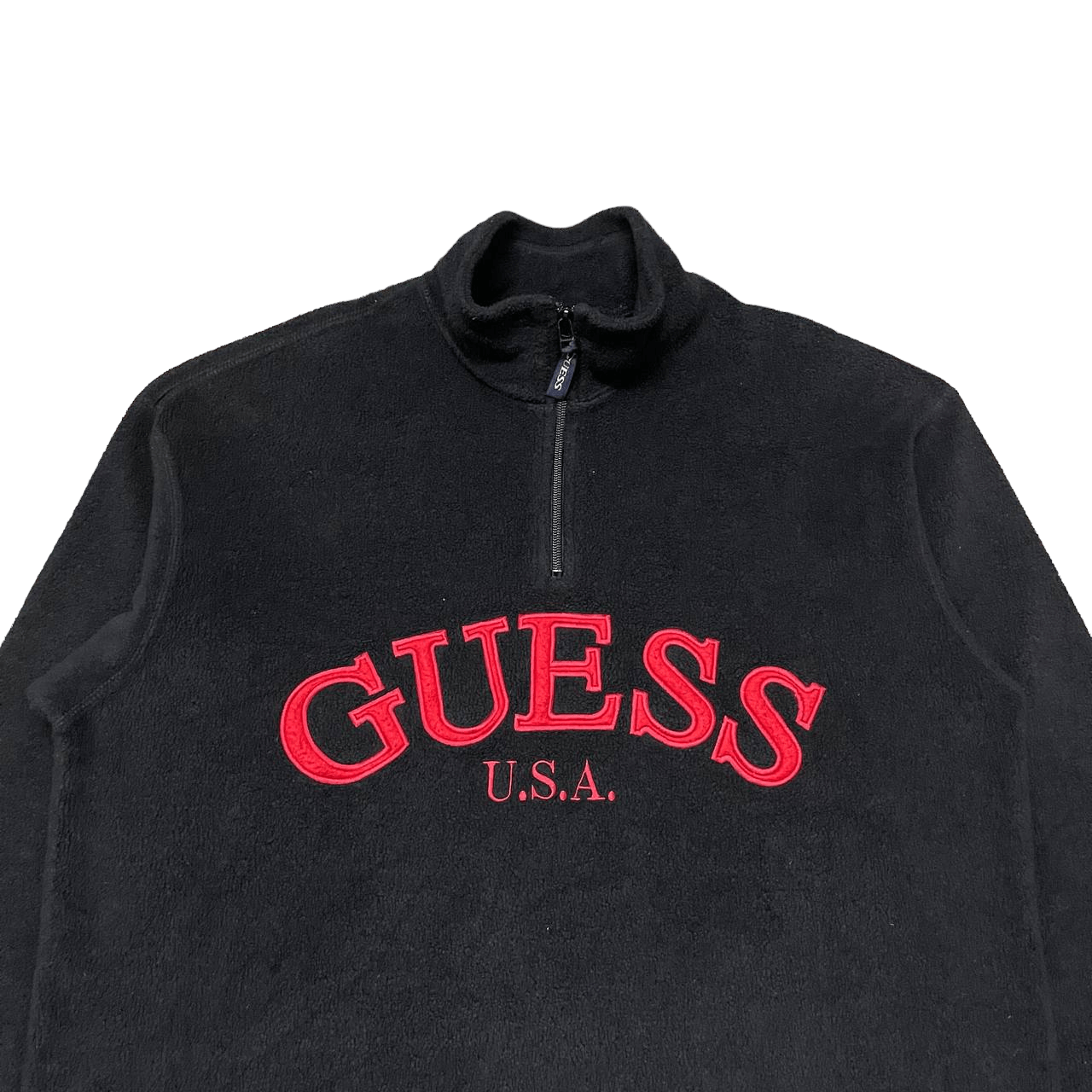 Guess Vintage Guess Classics U.S.A Fleece Black Size US L / EU 52-54 / 3 - 2 Thumbnail