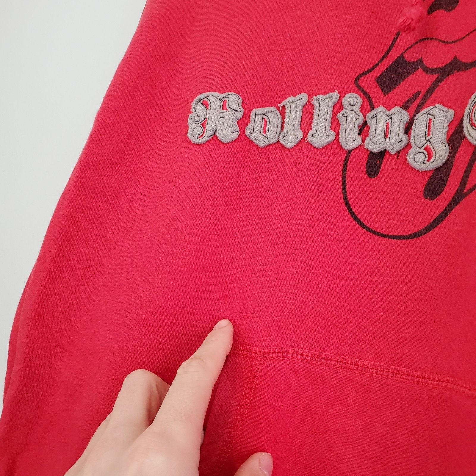 The Rolling Stones Vintage 90s Rolling Stones Band Hoodie Sweater Red Size XL Size US XL / EU 56 / 4 - 5 Thumbnail