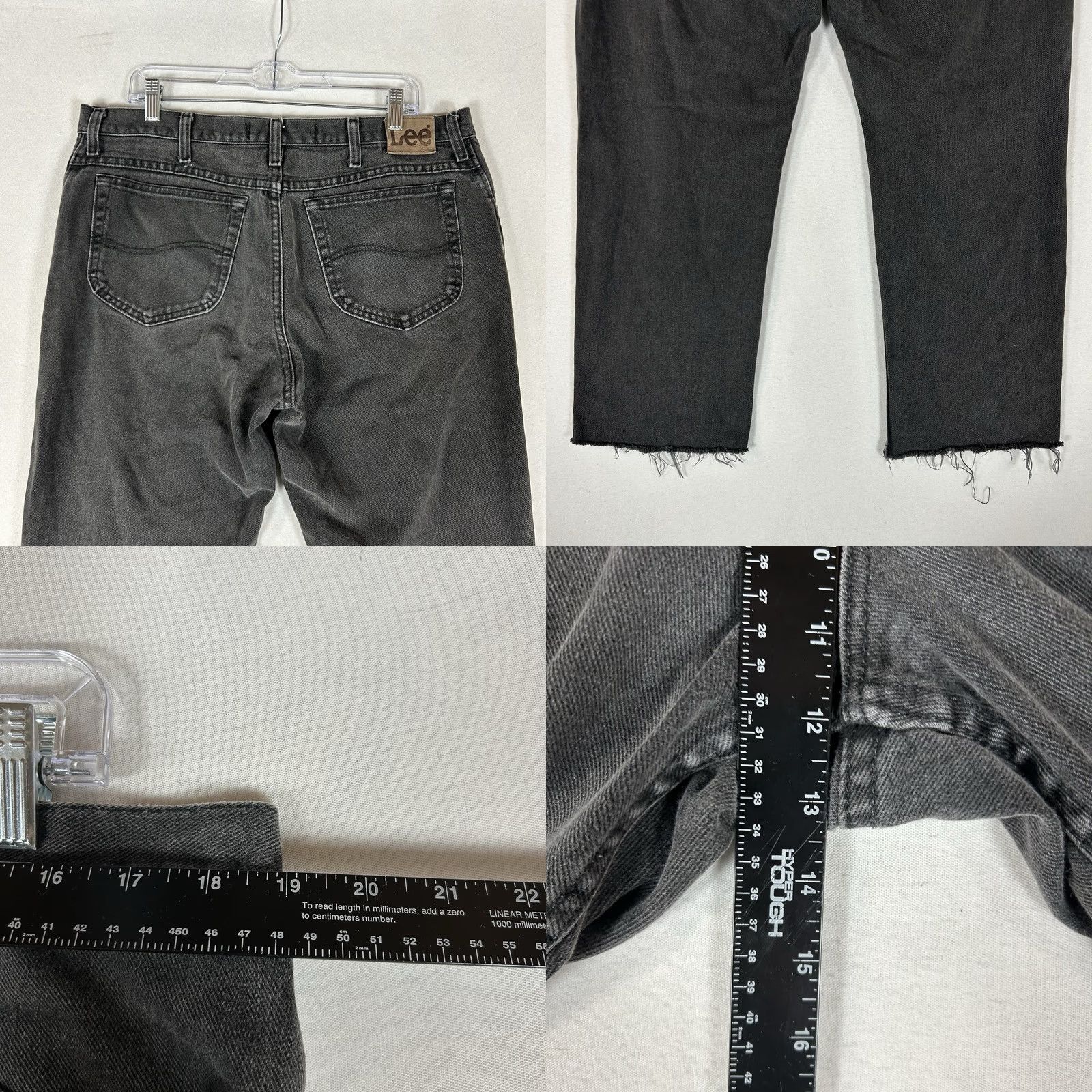 Lee Lee Regular Fit Straight Jeans Men's 38x30 Dark Wash Mid Rise Denim 100% Cotton Blue Size US 38 / EU 54 - 8 Thumbnail