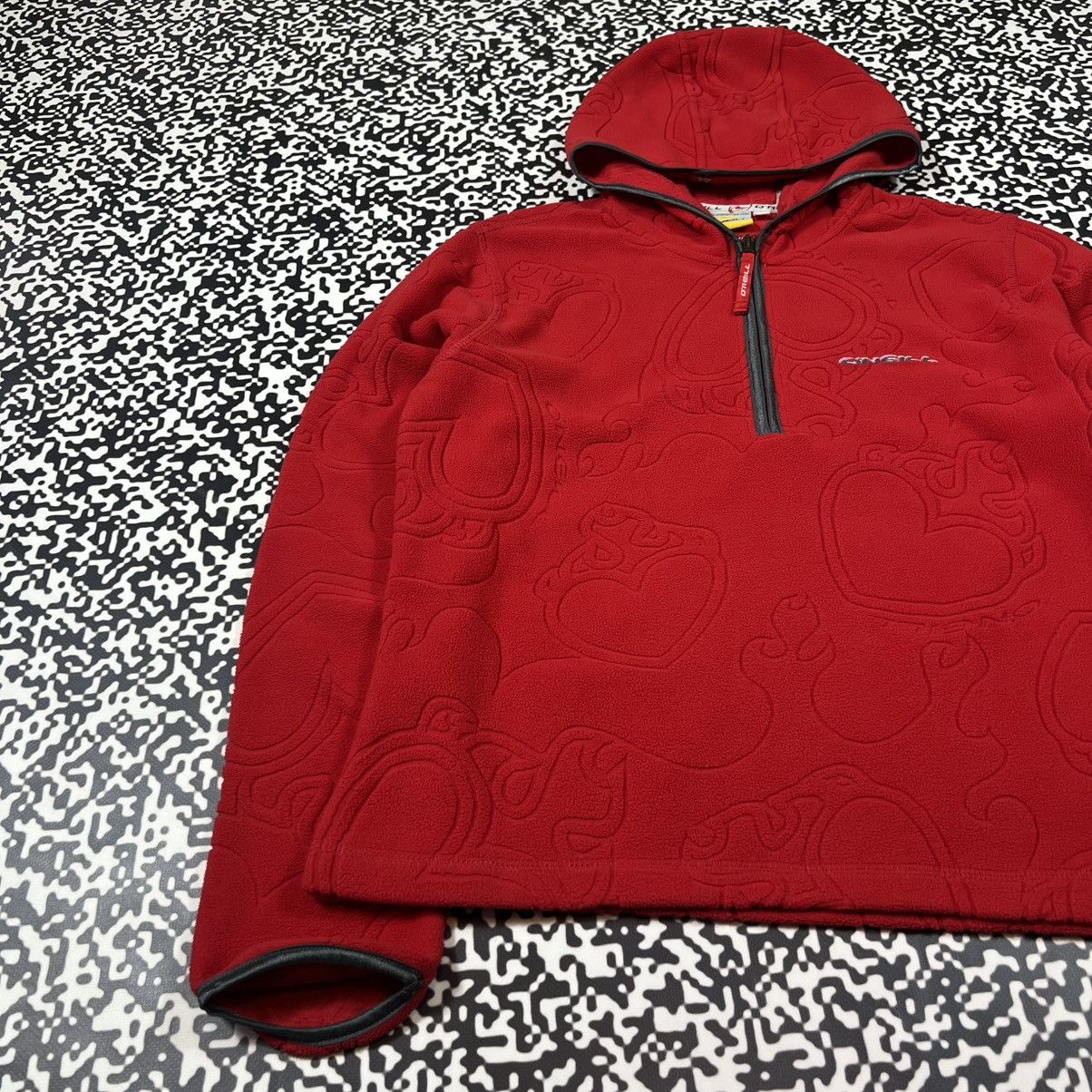 O'Neill Vintage Y2K Oneill Surf Style Fleece Monogram Retro Hoodie Size M / US 6-8 / IT 42-44 - 9 Thumbnail