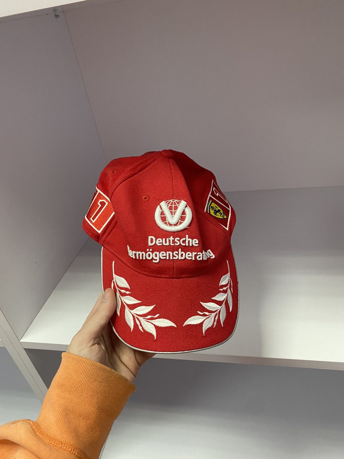 Ferrari × Vintage Vintage Ferrari Racing Cap Size ONE SIZE - 3 Thumbnail
