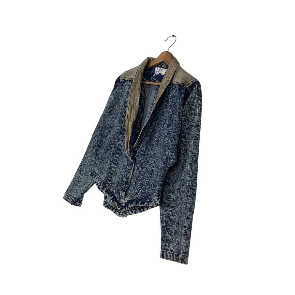 Japanese Brand 📌Vintage Cropped Biker Denim Jacket Livevire Issey Miyake Size US M / EU 48-50 / 2 - 3 Thumbnail