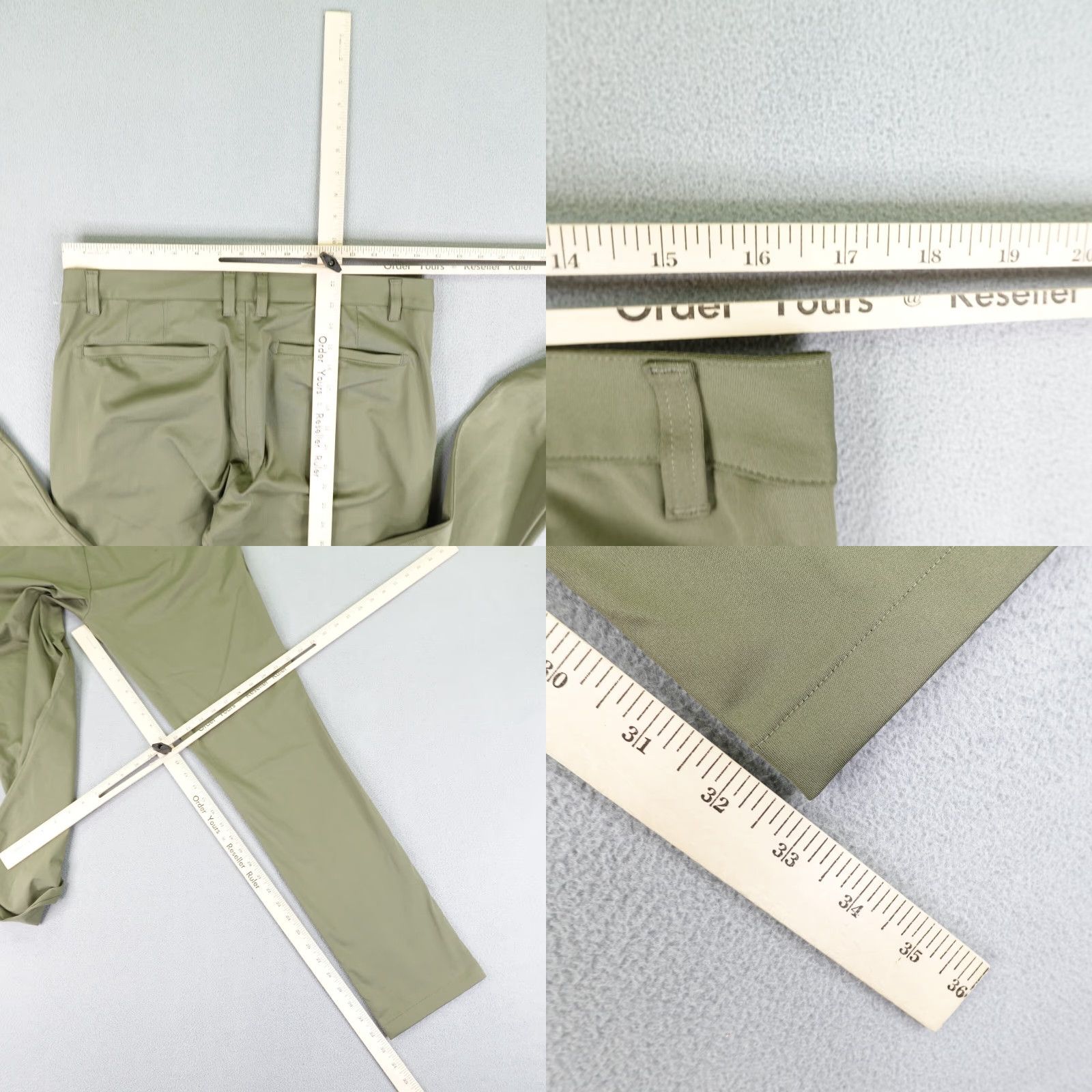 Rhone Rhone Pants Mens 33 Green Slim Straight Chino 33 In Inseam Regular Waist 34 Business Casual Travel Workwear Size US 34 / EU 50 - 8 Thumbnail
