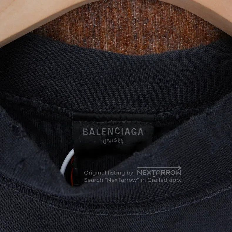 Balenciaga Balenciaga Black washed short-sleeve Size US L / EU 52-54 / 3 - 4 Thumbnail