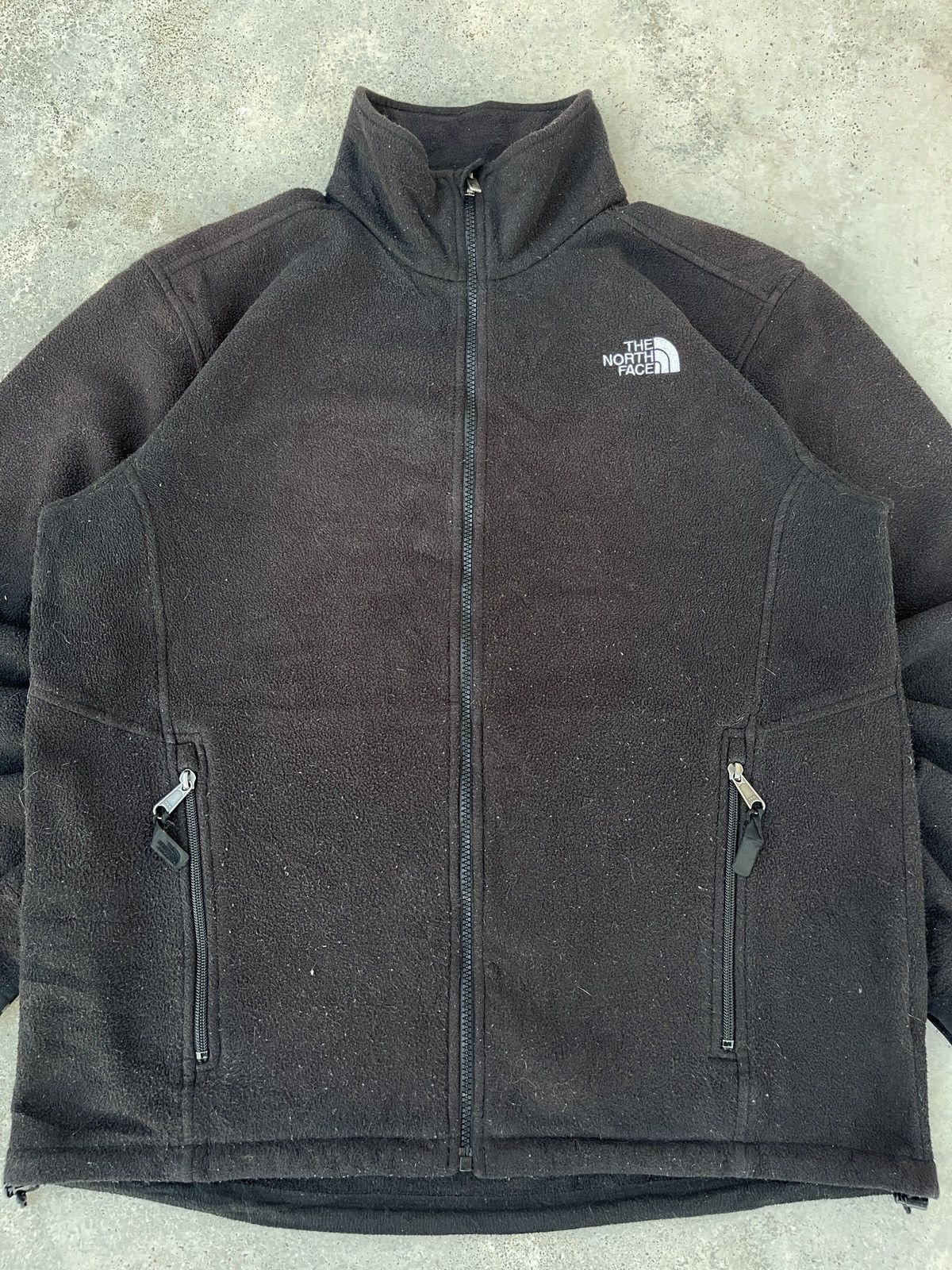 The North Face × Vintage Vintage North Face Black Fleece Full Zip Turtleneck Size US XL / EU 56 / 4 - 2 Thumbnail