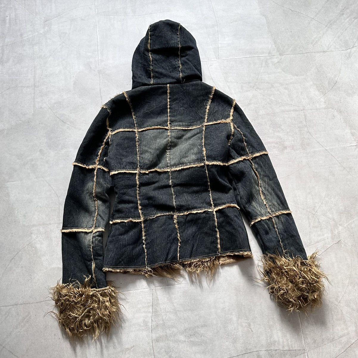 Hysteric Glamour Punk Patchwork Faux Fur Jacket Gothic LGB Tripp NYC Vibe Size M / US 6-8 / IT 42-44 - 15 Thumbnail
