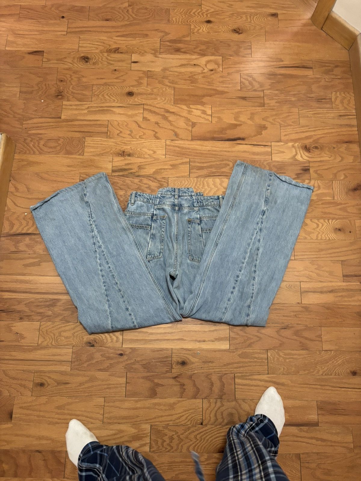 Maison Margiela Maison Margiela Avant Garde five pocket wide leg flare jeans Size US 29 - 2 Thumbnail