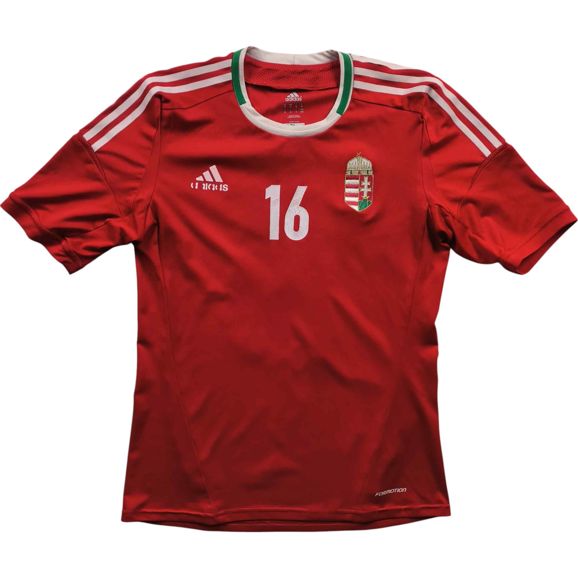 Adidas Hungary 2012-14 Adidas home #16 football jersey shirt size M Size US M / EU 48-50 / 2 - 1 Thumbnail