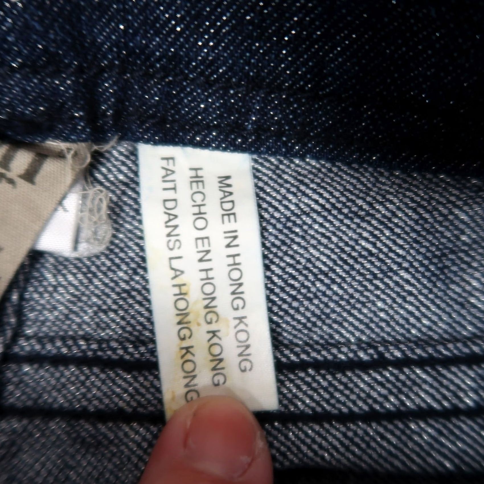 Denime VINTAGE YMI Jeans Bootcut Glitter Low Rise Dark Wash 90s Women Size 3 Boys? Size 26" / US 2 / IT 38 - 5 Thumbnail
