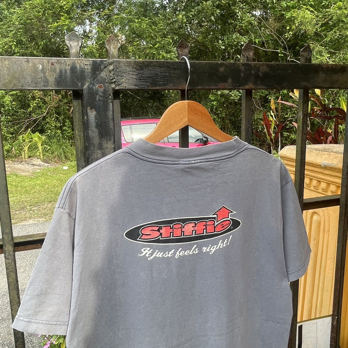 Welcome Skateboards 🔥Vintage 90s Stiffies Double Mirror Print Skateboard Tee Size US L / EU 52-54 / 3 - 3 Thumbnail