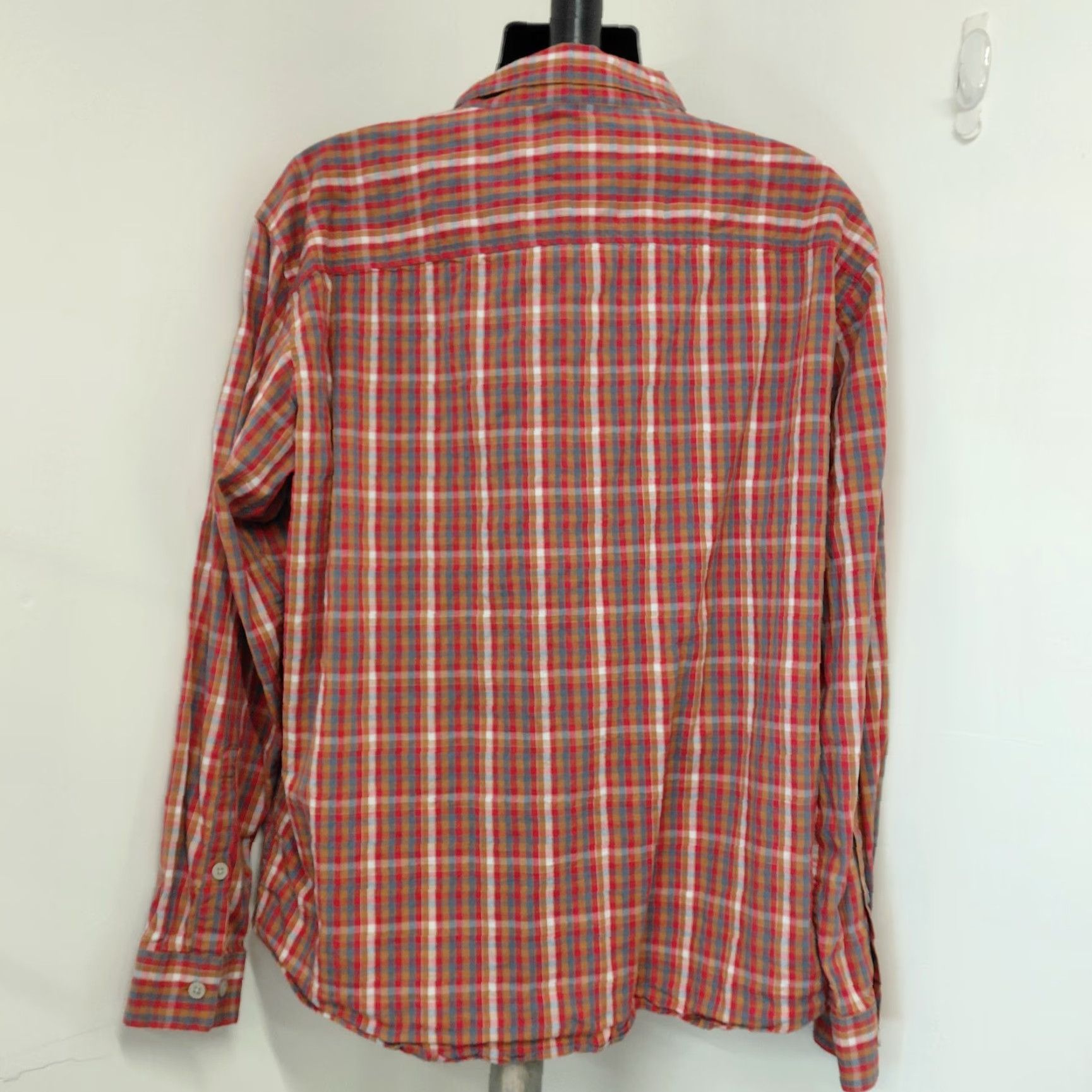 Vintage Columbia Sportswear Shirt Mens XXL Orange Red Plaid Button-Down Long Sleeve Size US XXL / EU 58 / 5 - 3 Thumbnail
