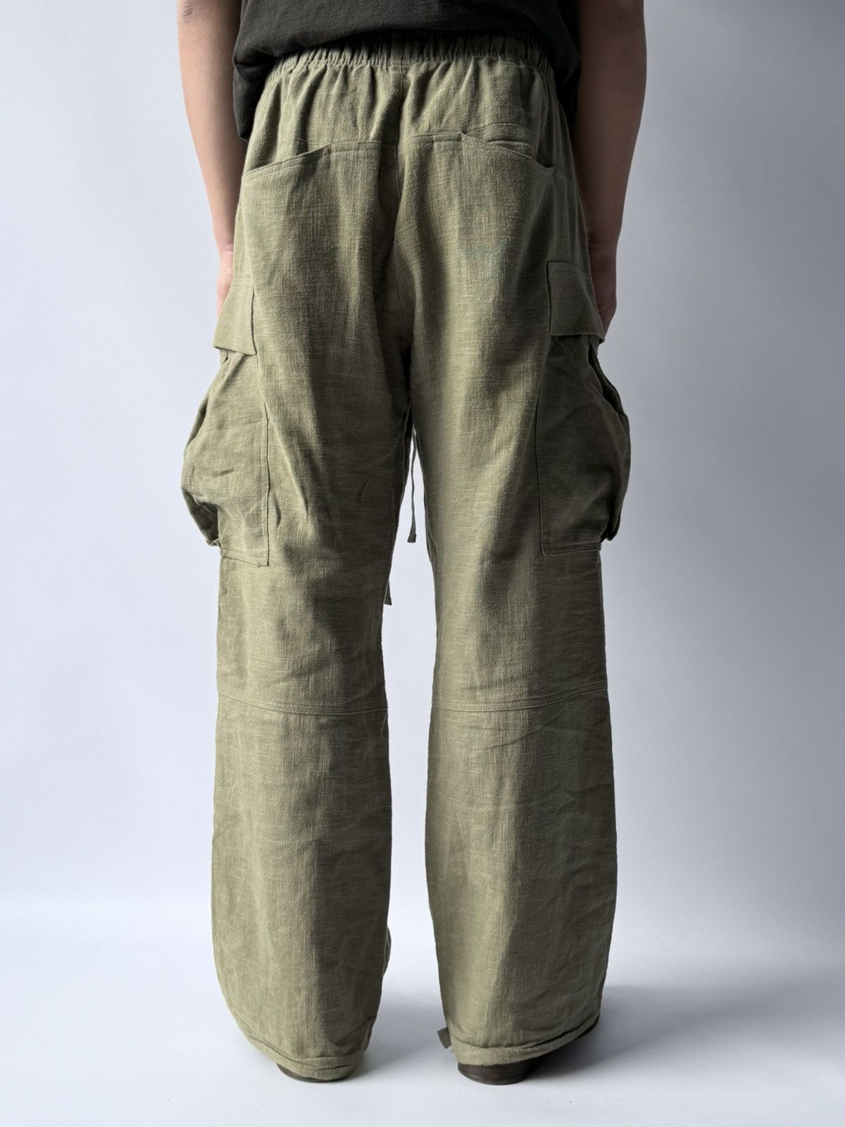 Cherry LA Cherry LA Linen Baggy Cargo Pants Size US 34 / EU 50 - 2 Thumbnail