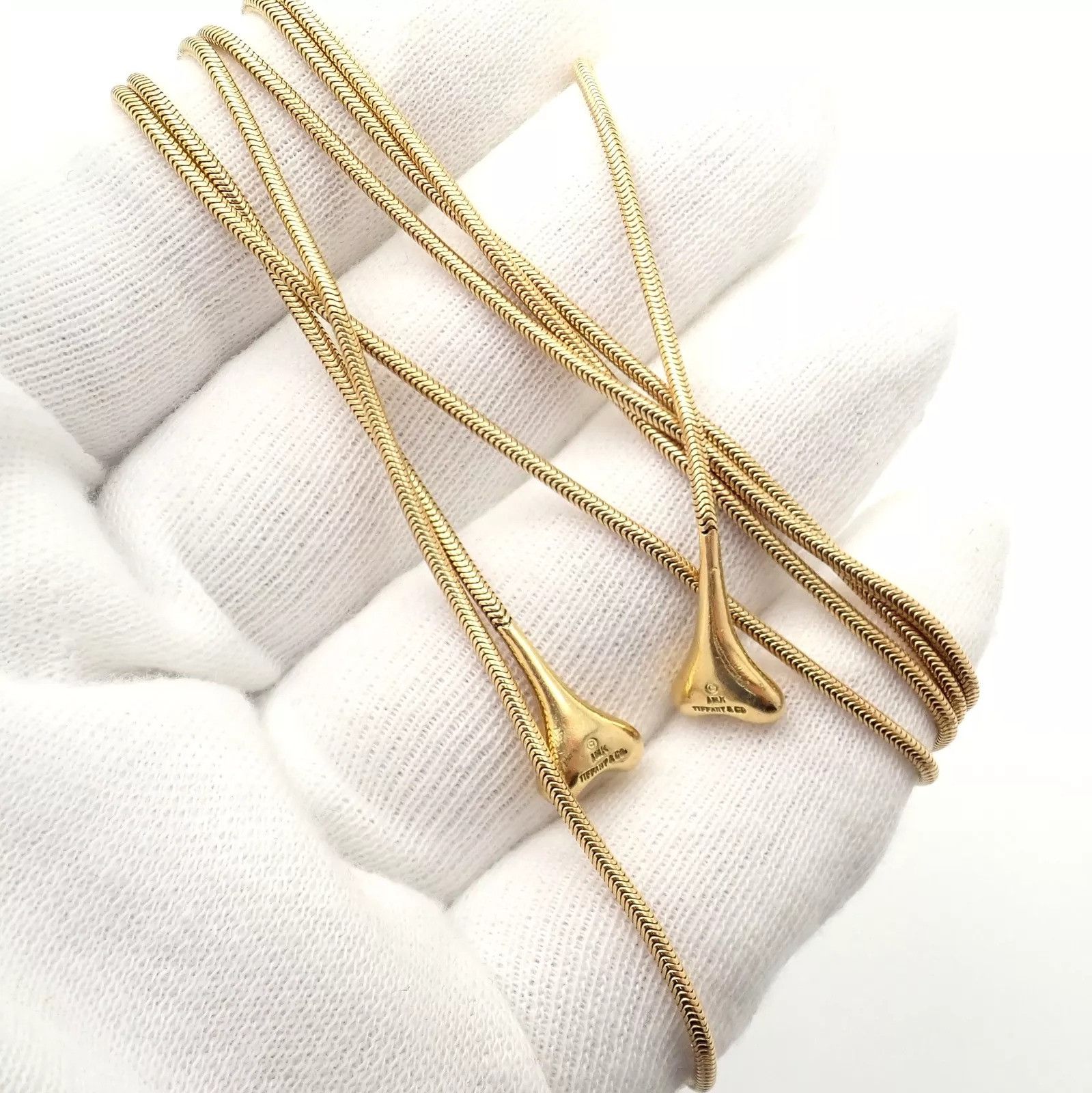 Tiffany & Co. Tiffany & Co 18k Yellow Gold 51" Extra Long Ginkgo Necklace Size ONE SIZE - 5 Thumbnail