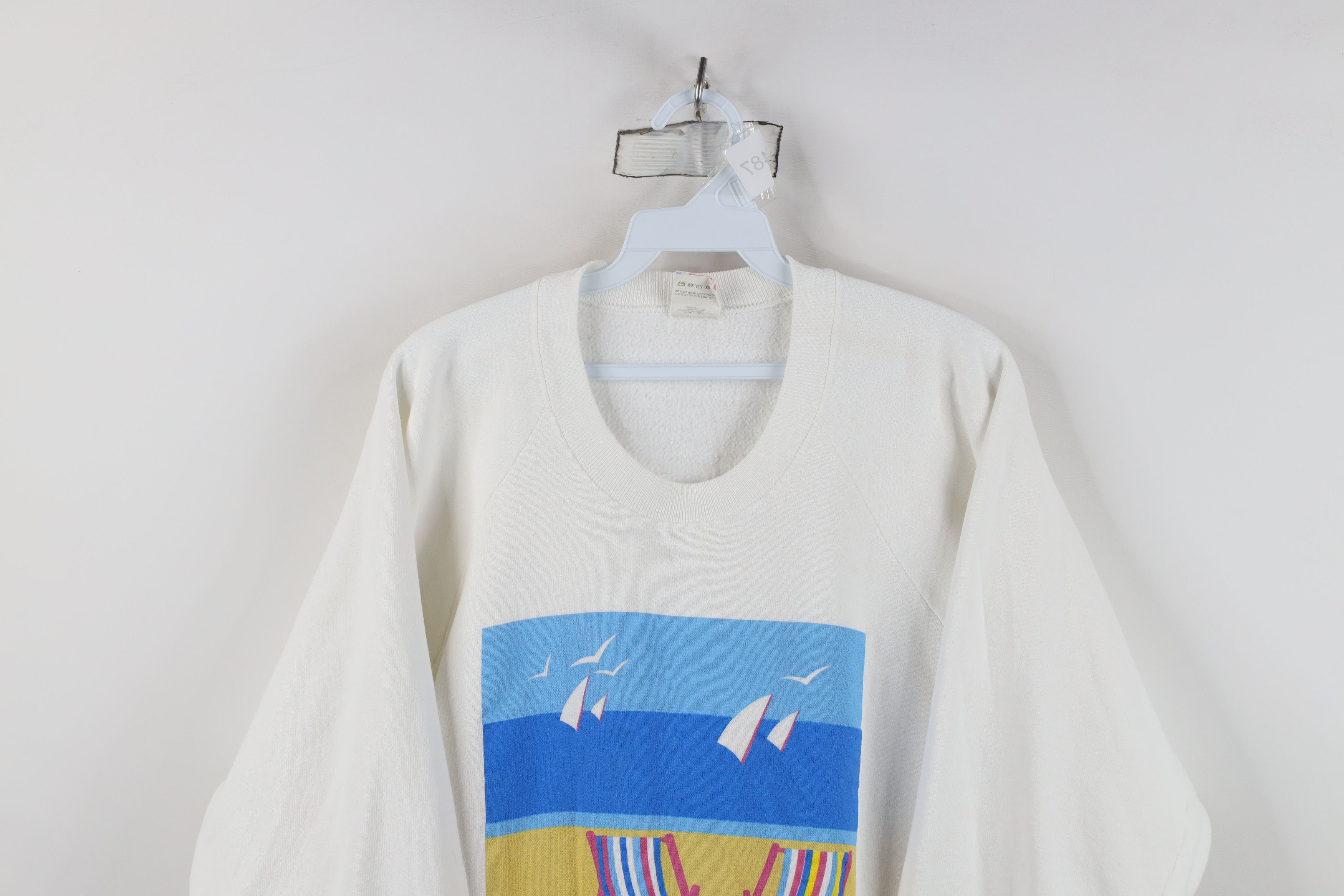 Vintage Vintage 80s Streetwear Maarten Beach Mid Mod Sweatshirt USA Size XL / US 12-14 / IT 48-50 - 2 Thumbnail