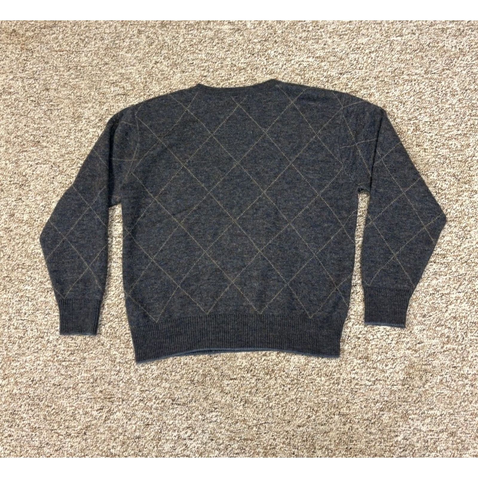Jantzen VINTAGE Jantzen Grandpa Grey Sweater Wool Blend Mens Medium Made In USA Size US M / EU 48-50 / 2 - 7 Thumbnail
