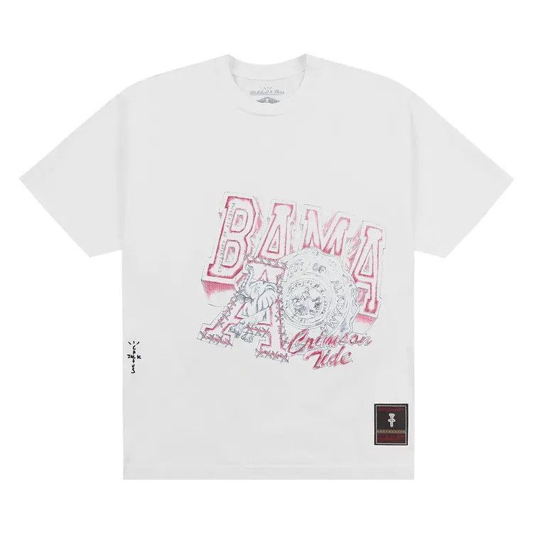 Mitchell & Ness × Travis Scott Travis Scott Michell & Ness Alabama Handdrawn Tee Size US S / EU 44-46 / 1 - 1 Thumbnail