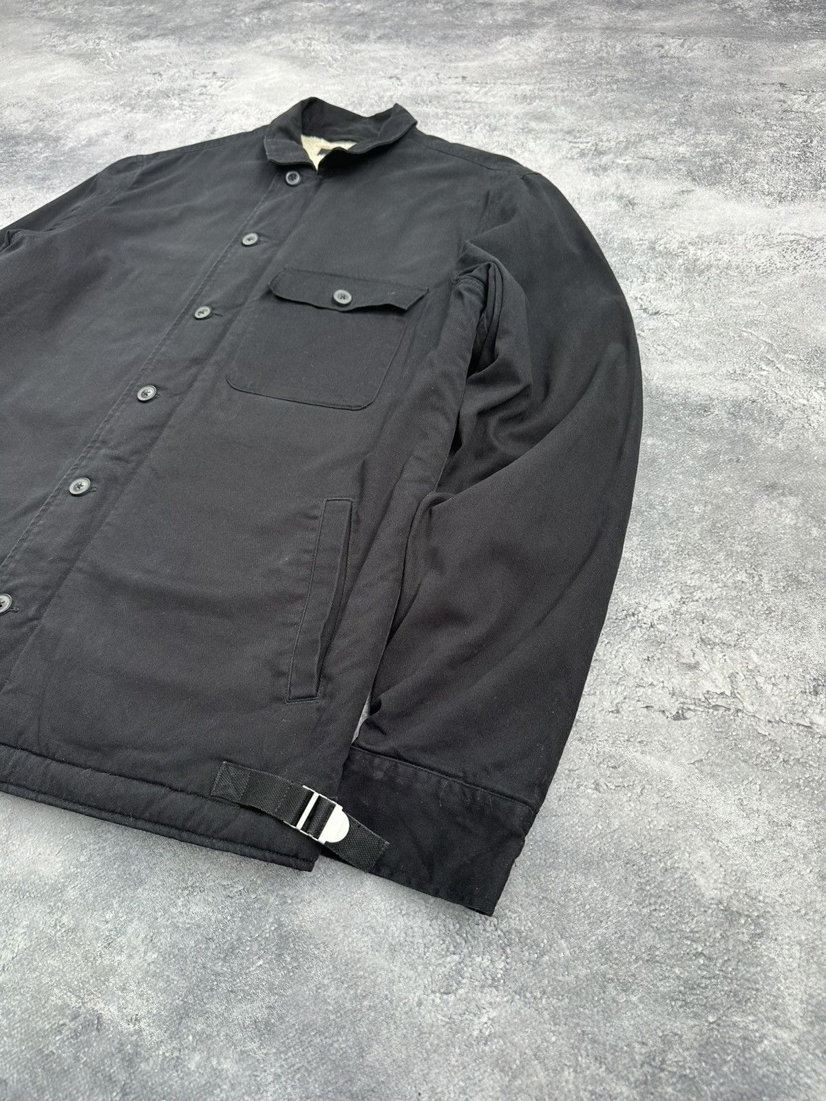 Allsaints Vintage Allsaints Black Button Zip Jacket Rare Sherpa Mens Size US M / EU 48-50 / 2 - 3 Thumbnail
