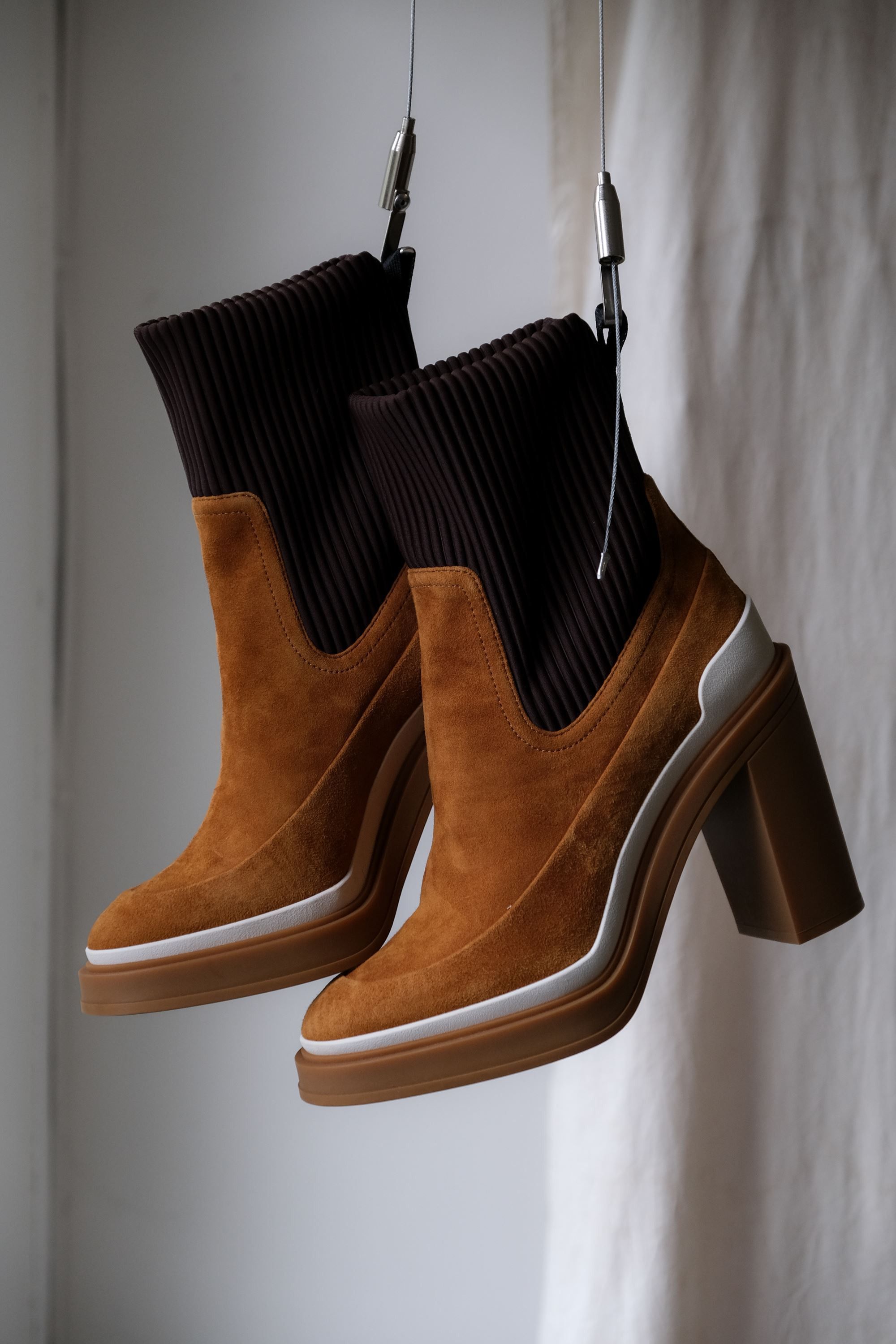 Hermes HERMES Bottine Vandale Suede Ankle Boots Size US 10 / IT 40 - 3 Thumbnail