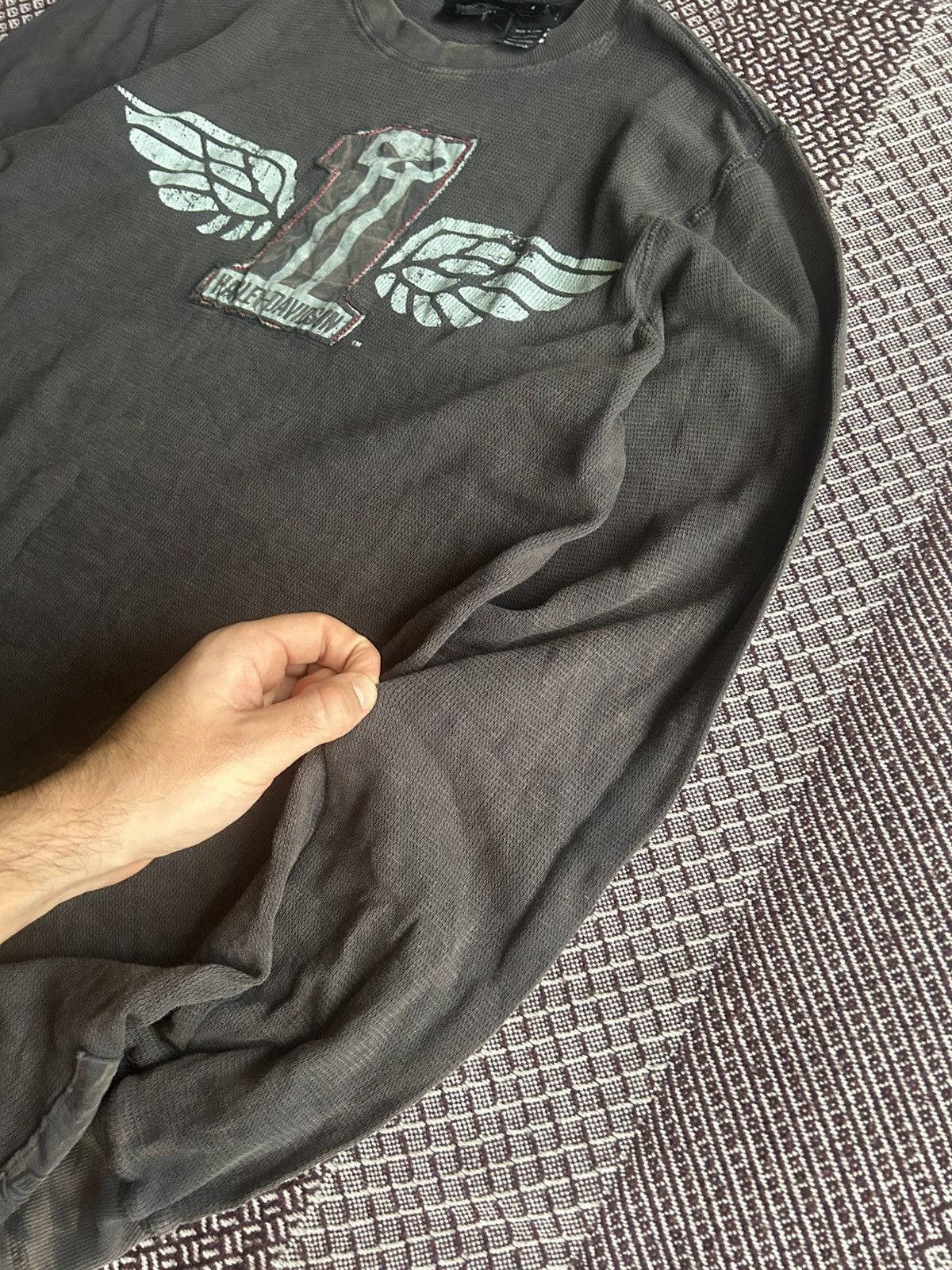 Harley Davidson Vintage Harley Davidson Faded Thrashed Condition Size M Rare Size US M / EU 48-50 / 2 - 6 Thumbnail