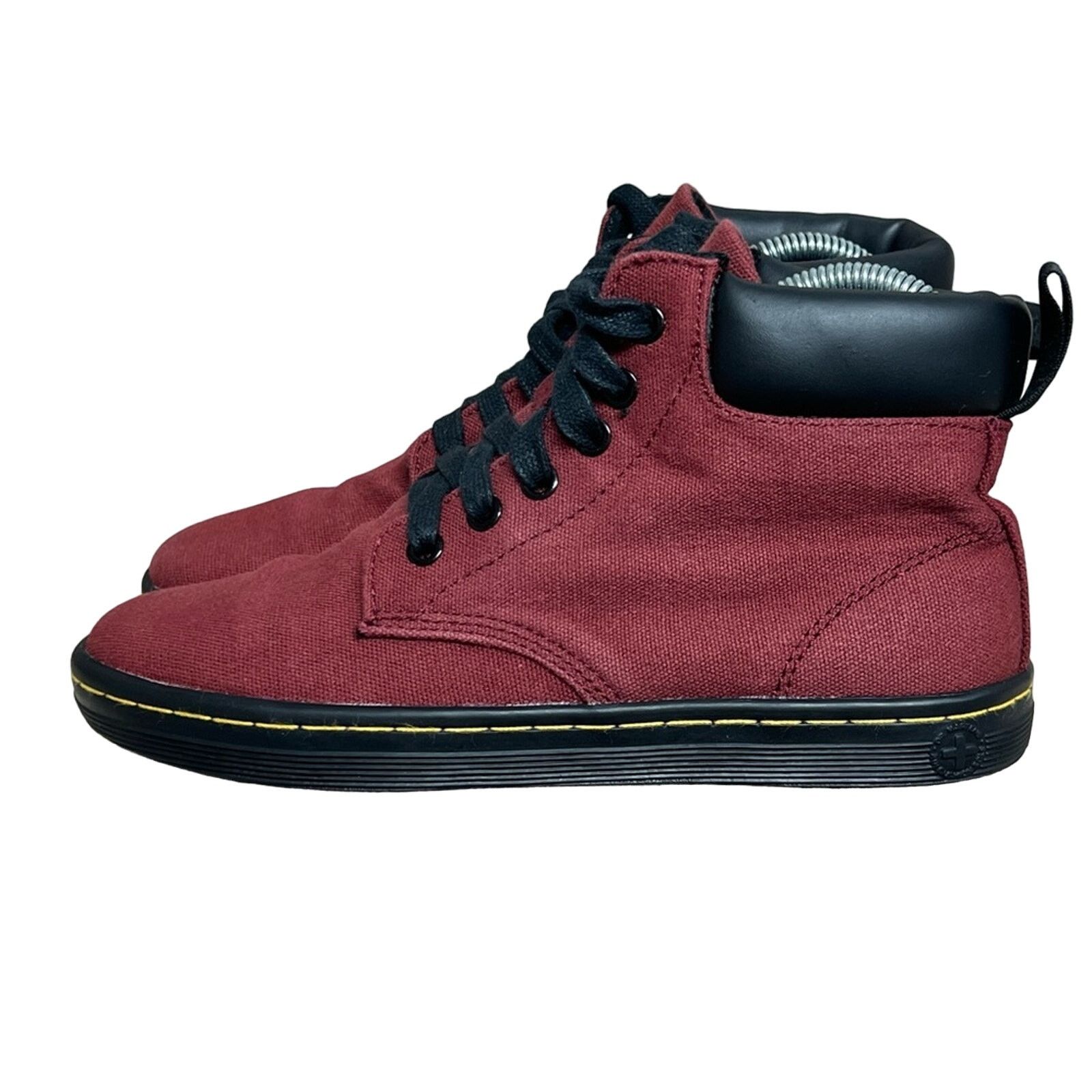Dr. Martens Dr Doc Martens Boots Maelly Air Wair Canvas BURGUNDY Fabric Size US 6 / IT 36 - 1 Thumbnail