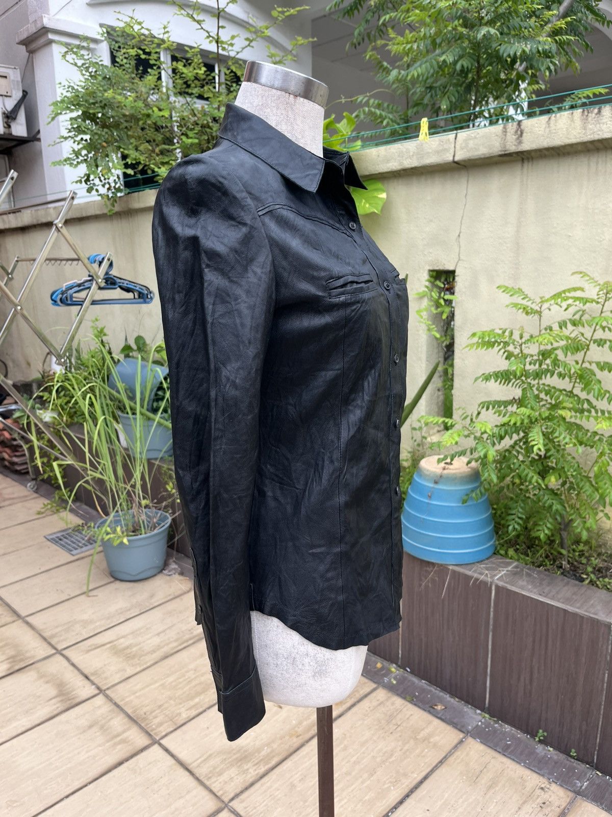 Leather Figaro leather shirt Size S / US 4 / IT 40 - 7 Thumbnail