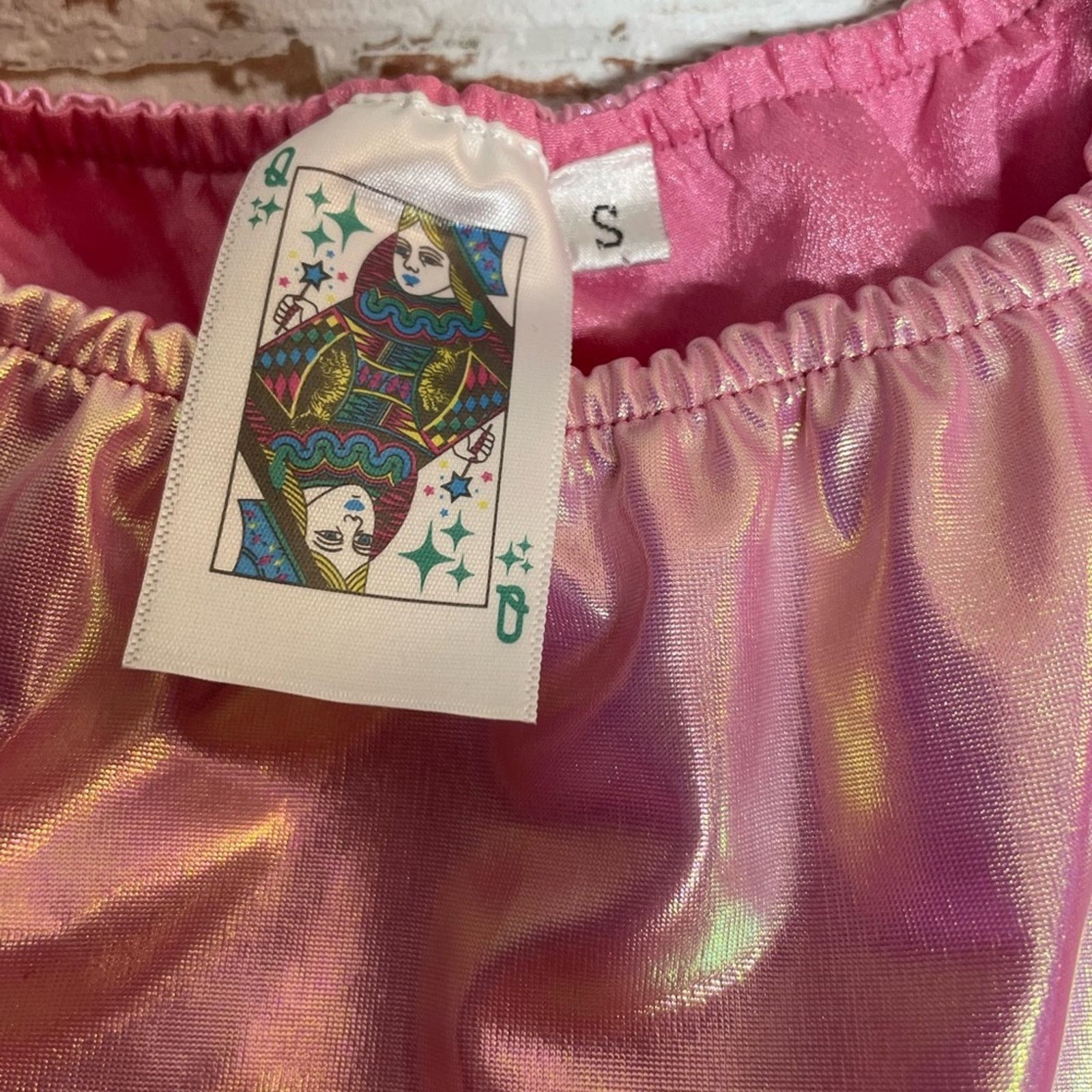J.Crew QUEEN OF SPARKLES Shimmering Pink Crop Top Size M / US 6-8 / IT 42-44 - 4 Thumbnail