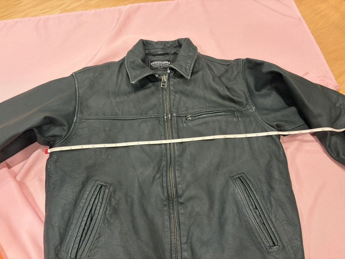 FrizmWORKS Frizmworks Destroyed Leather Jacket Washed Olive Green Size US S / EU 44-46 / 1 - 8 Thumbnail