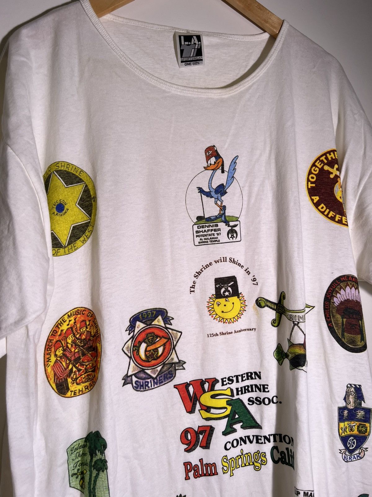 Vintage 90’s VTG Vintage Palm Springs Muslim WSA Convention T Shirt Size US XXL / EU 58 / 5 - 8 Thumbnail