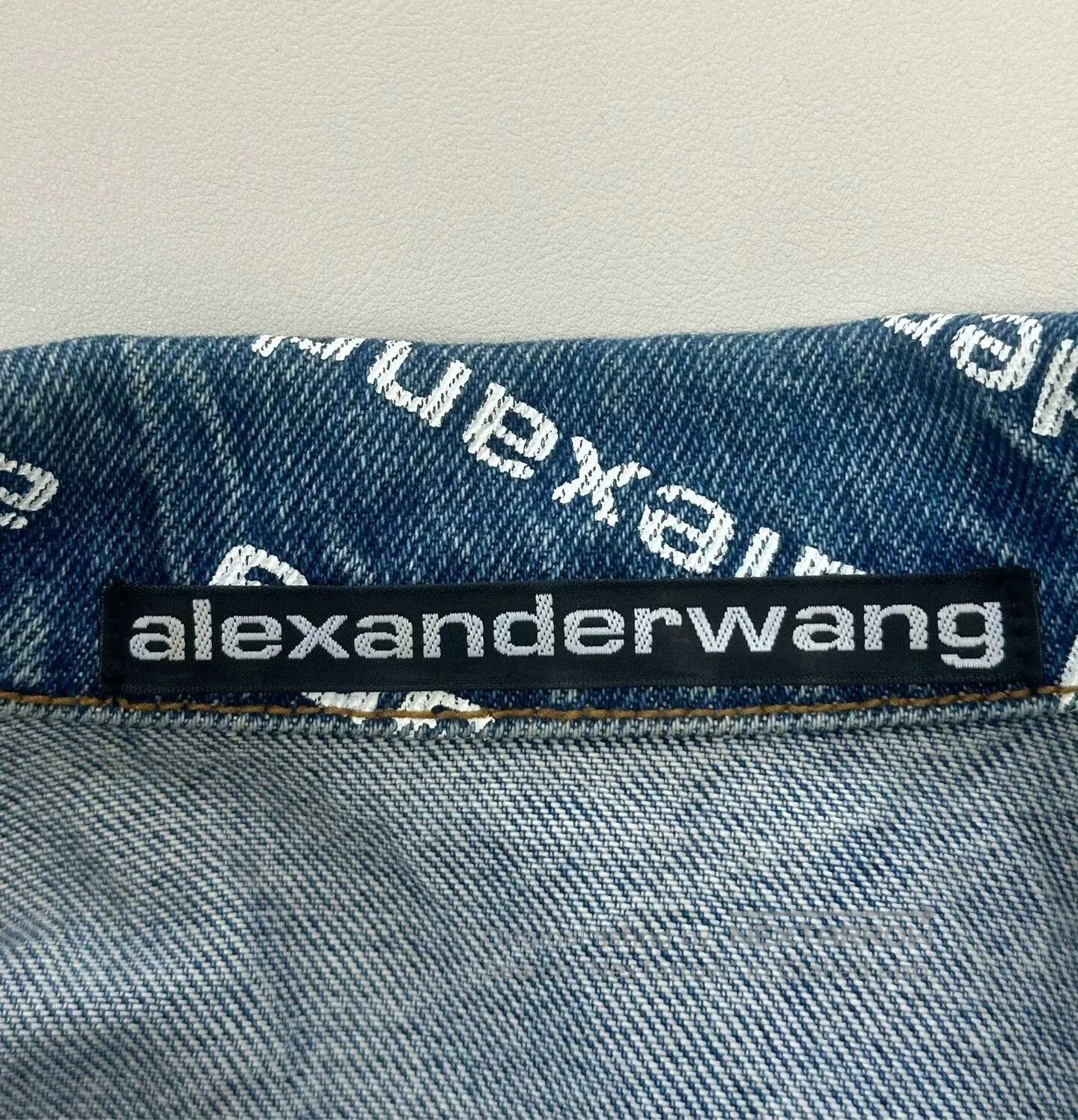 Alexander Wang Alexander Wang Blue Logo Denim Jacket. Size US S / EU 44-46 / 1 - 4 Thumbnail